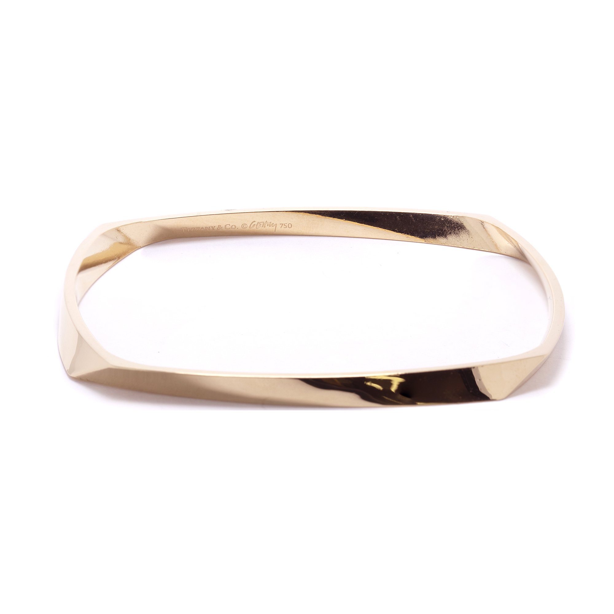 Tiffany & Co. Frank Gehry 18k Rose Gold Torque Bangle Bracelet