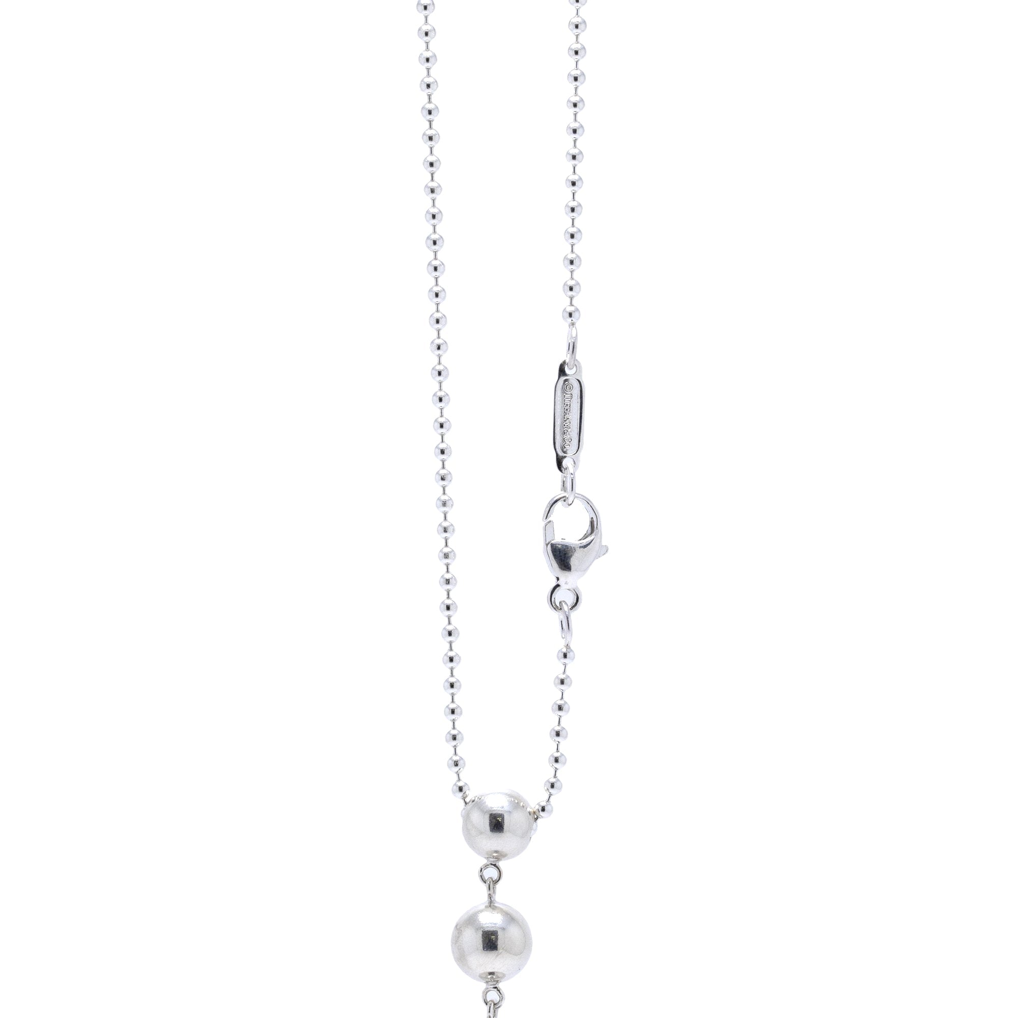 Tiffany & Co. Graduated Ball Drop Pendant Necklace