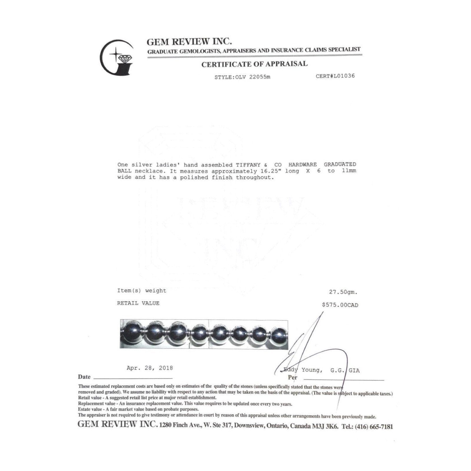 Tiffany & Co. HardWear Gradated Ball Necklace