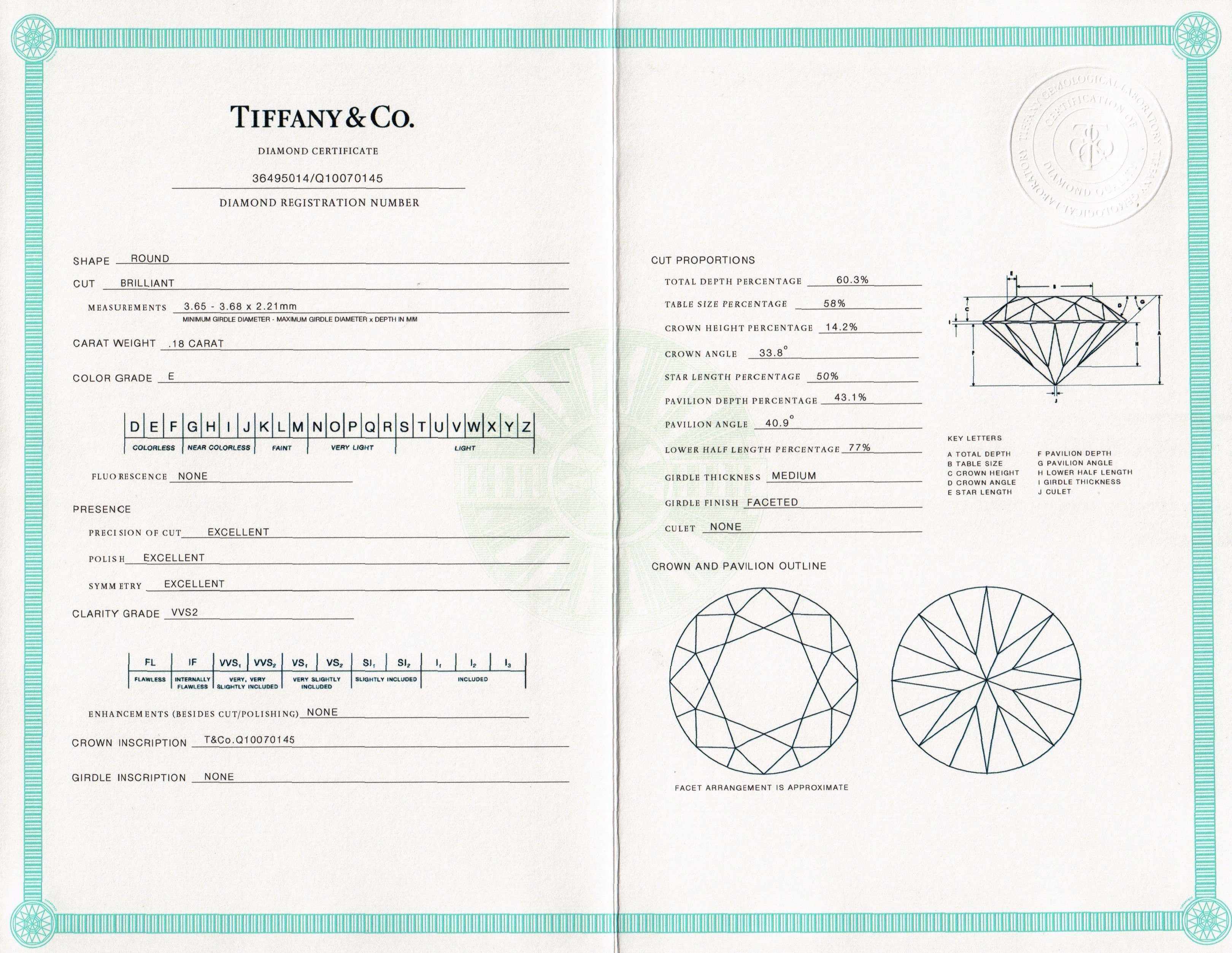 Tiffany & Co. Harmony Solitaire Diamond Ring
