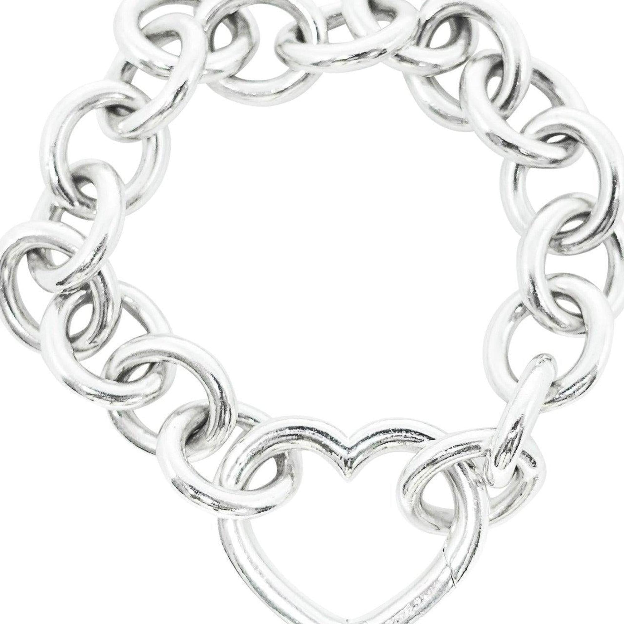 Tiffany & Co. Heart Clasp Link Bracelet