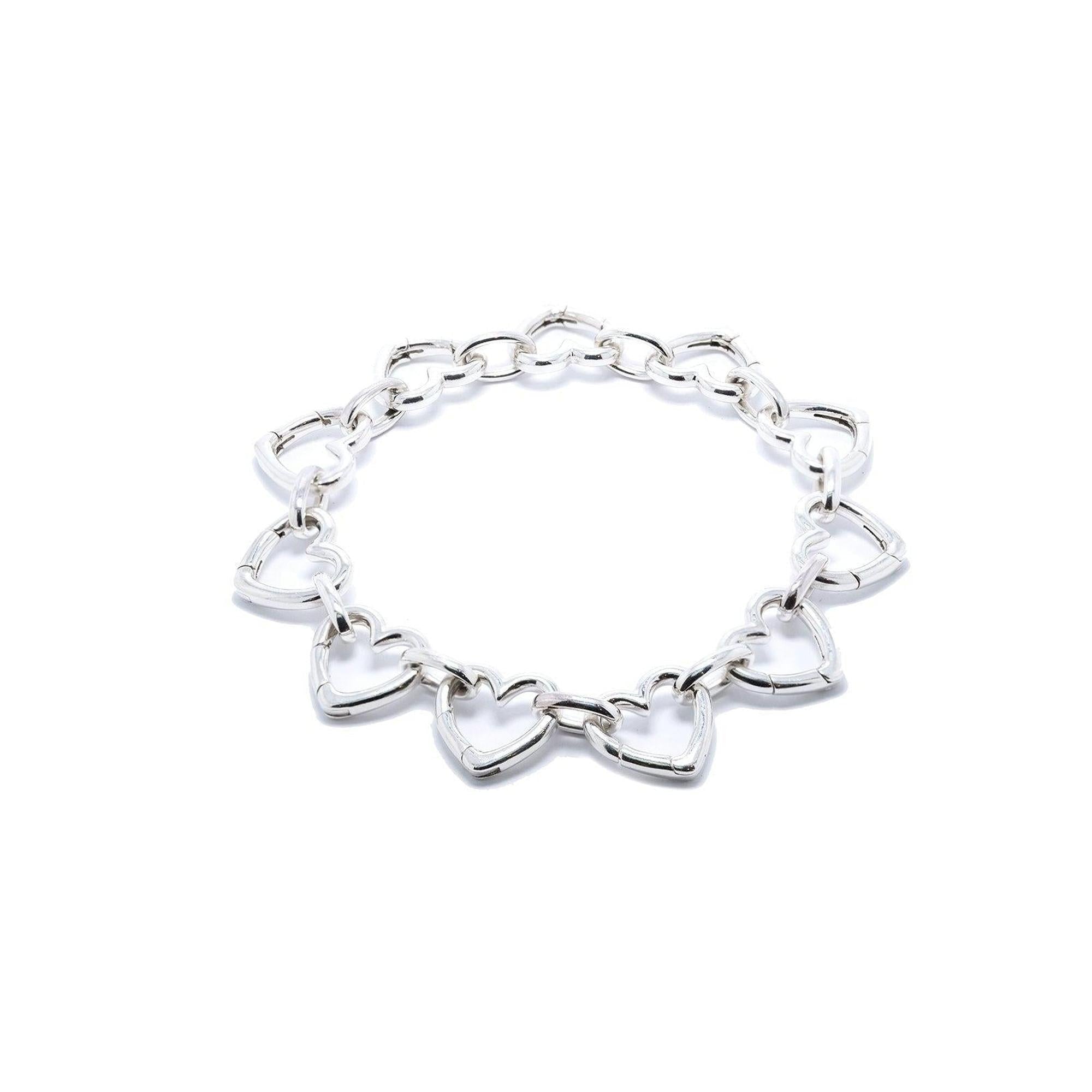 Tiffany & Co. Heart Clasping Link Bracelet
