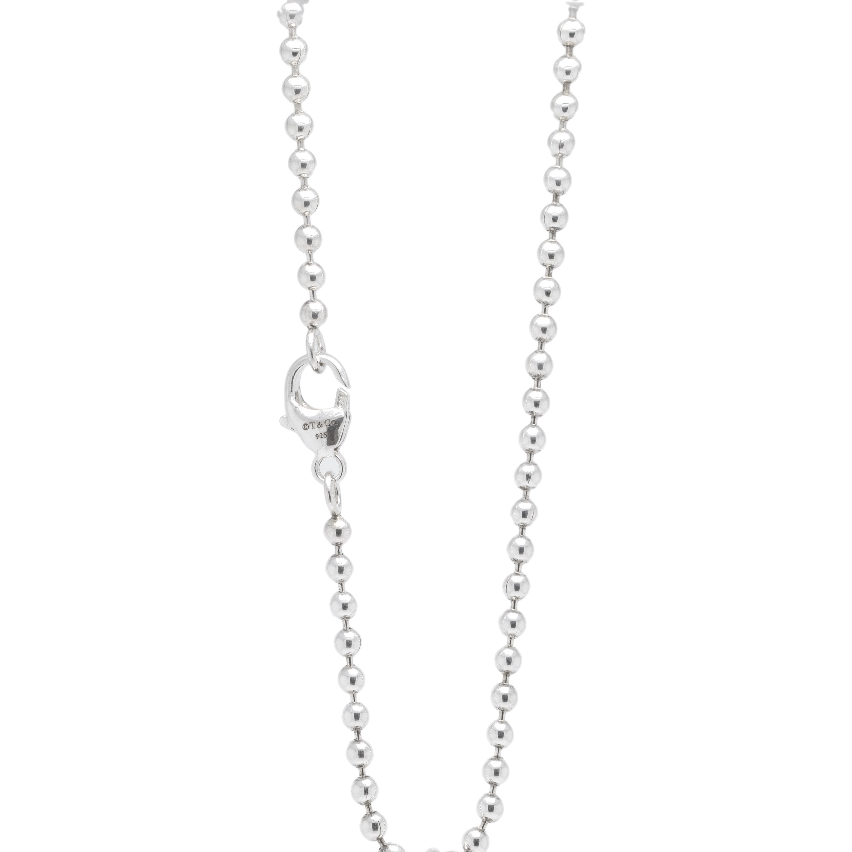 Tiffany & Co. Heart Key Pendant Necklace