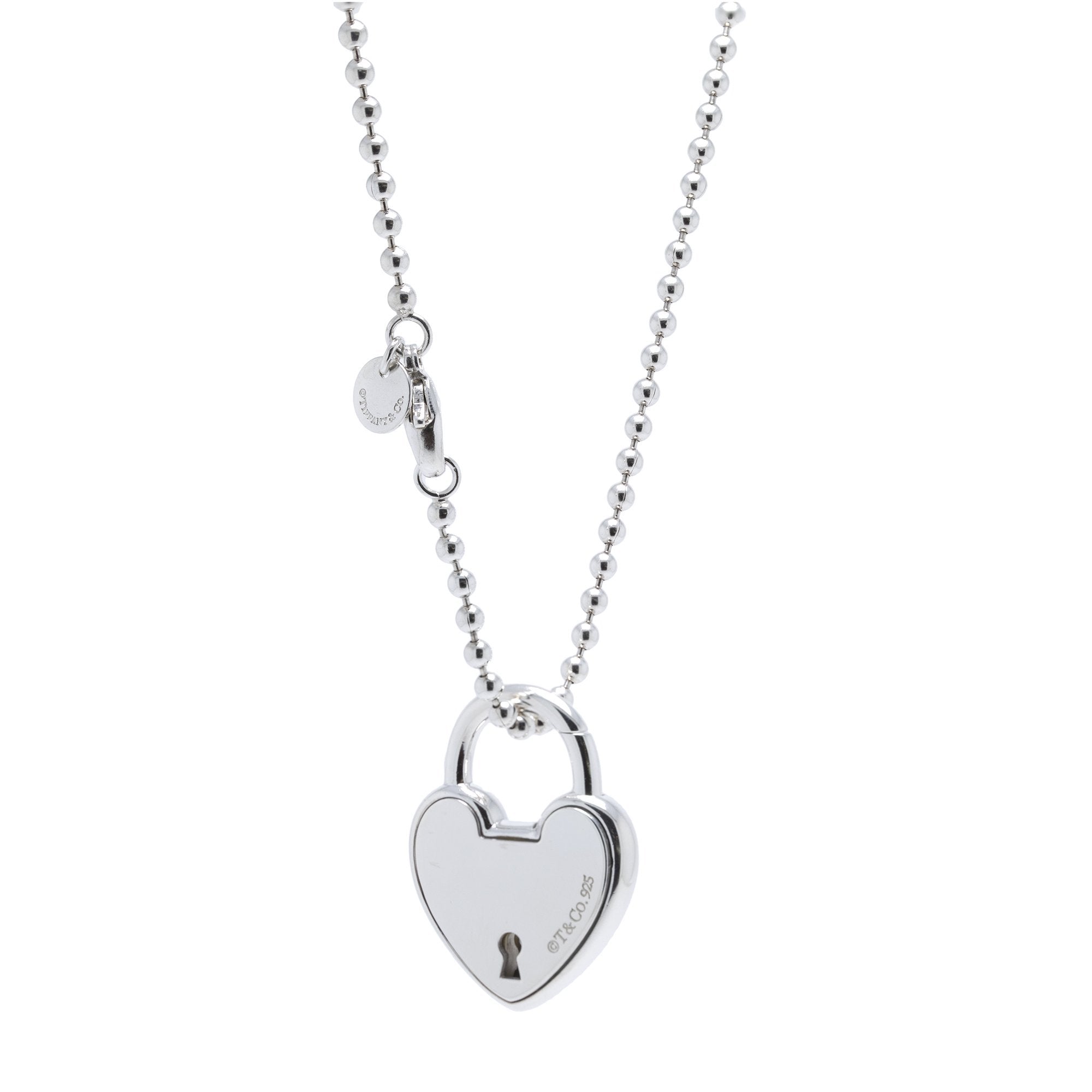 Tiffany & Co. Heart Lock Charm Necklace