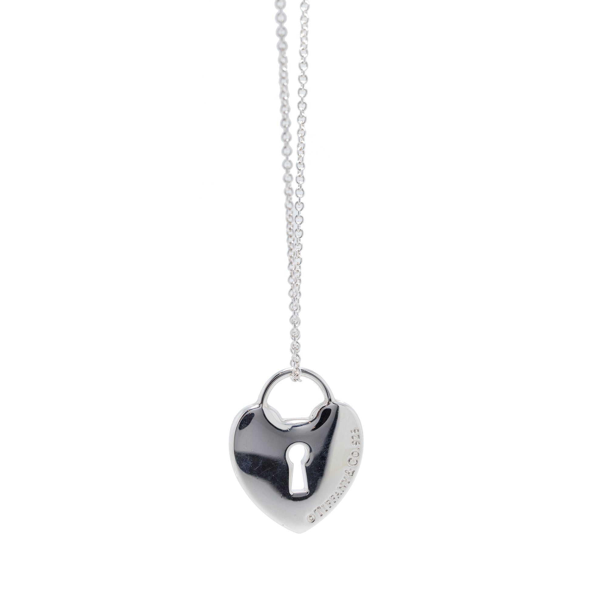 Tiffany & Co. Heart Lock Pendant Necklace