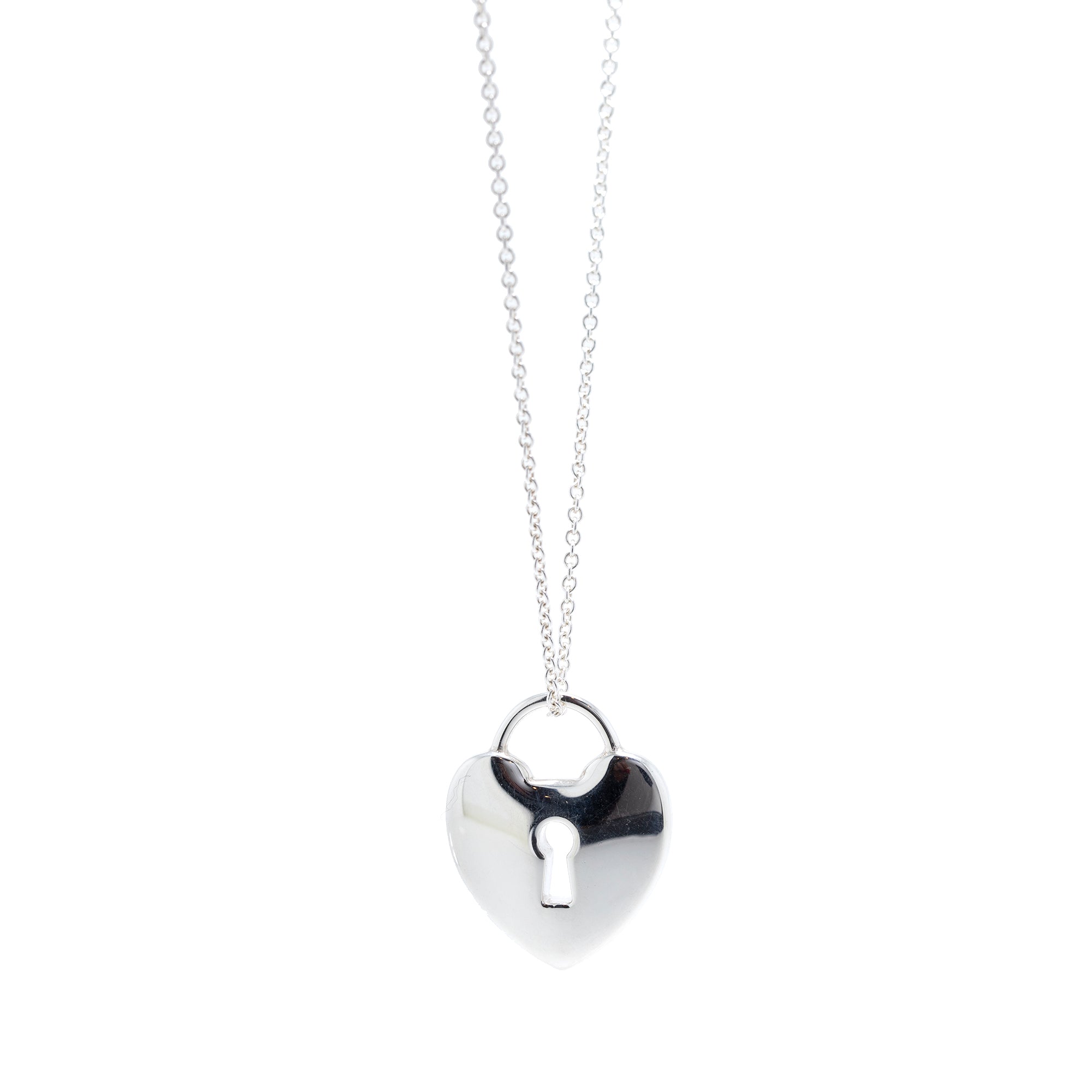 Tiffany & Co. Heart Lock Pendant Necklace
