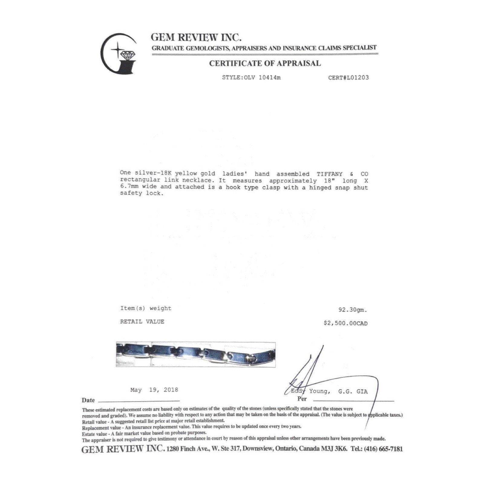 Tiffany & Co. Heavy Link Necklace