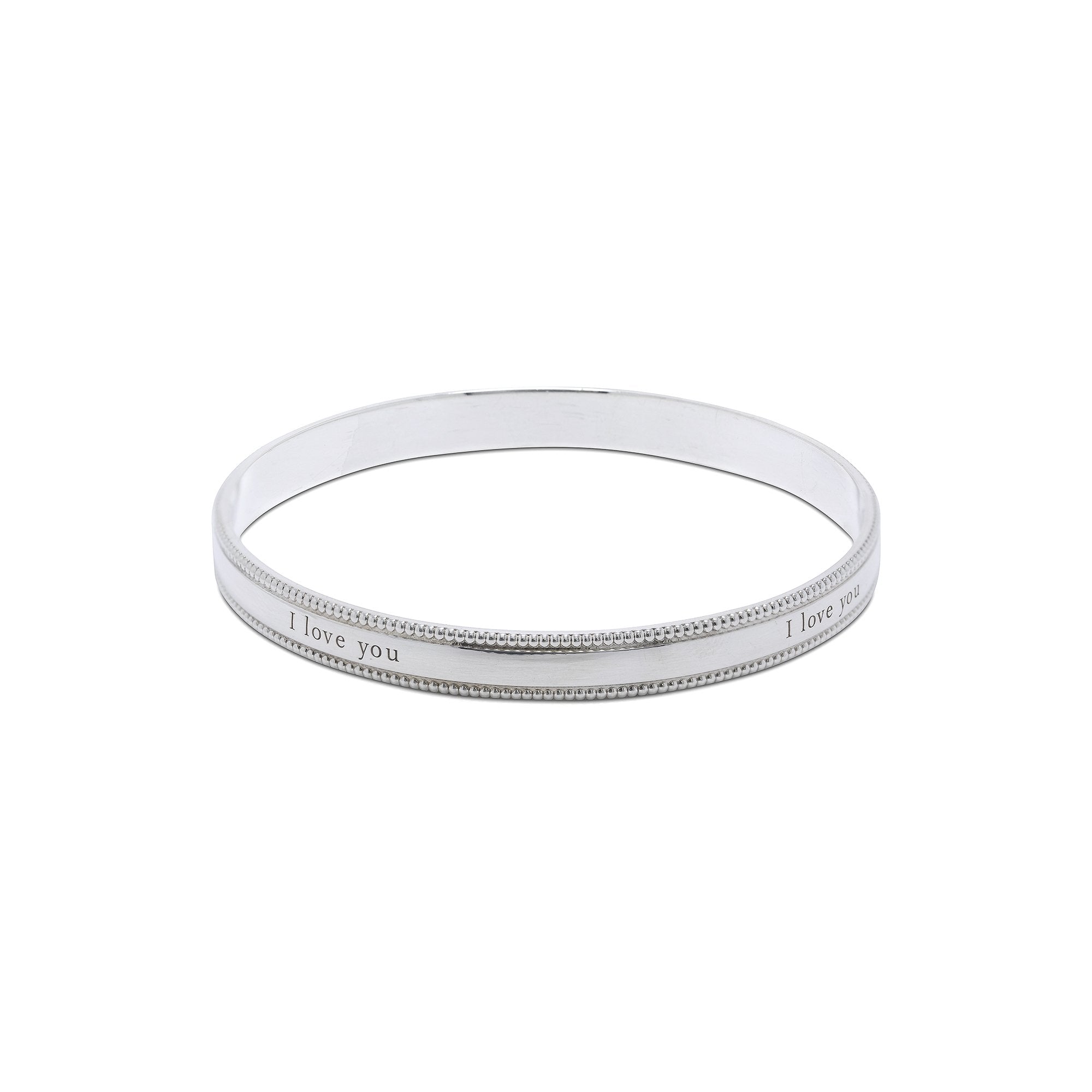 Tiffany & Co. "I Love you" Bangle Bracelet
