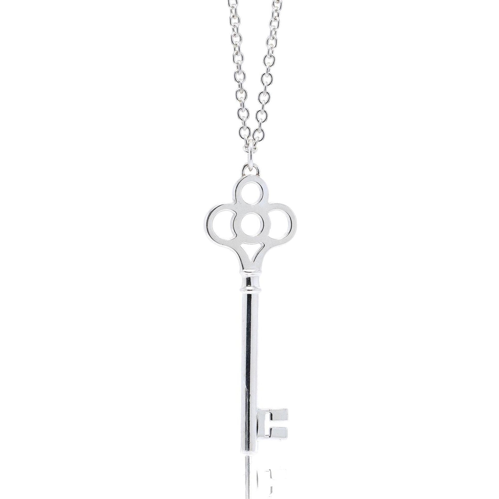 Tiffany & Co. Large Crown Key Pendant Necklace