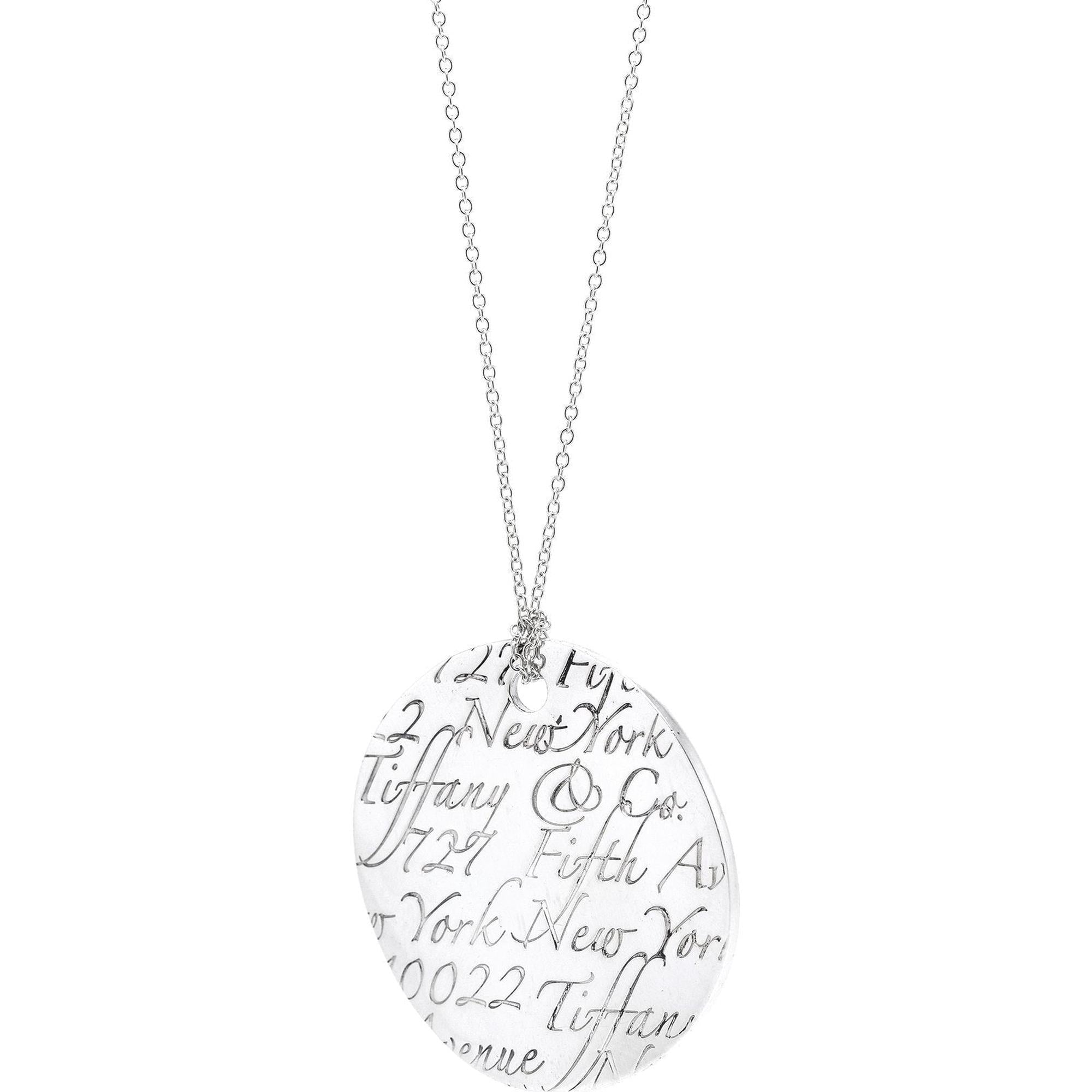 Tiffany & Co. Large Notes Round Pendant Necklace