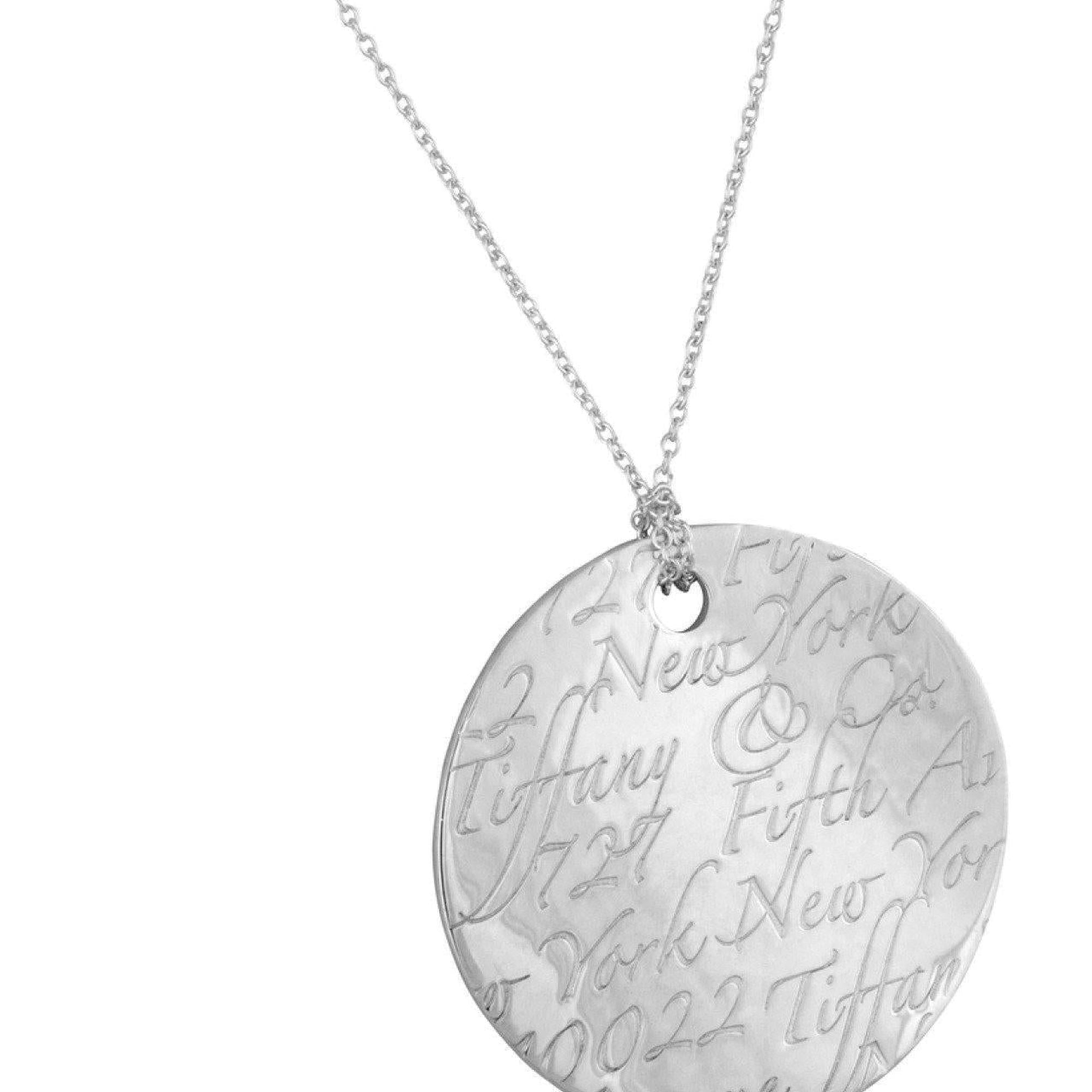 Tiffany & Co. Large Notes Round Pendant