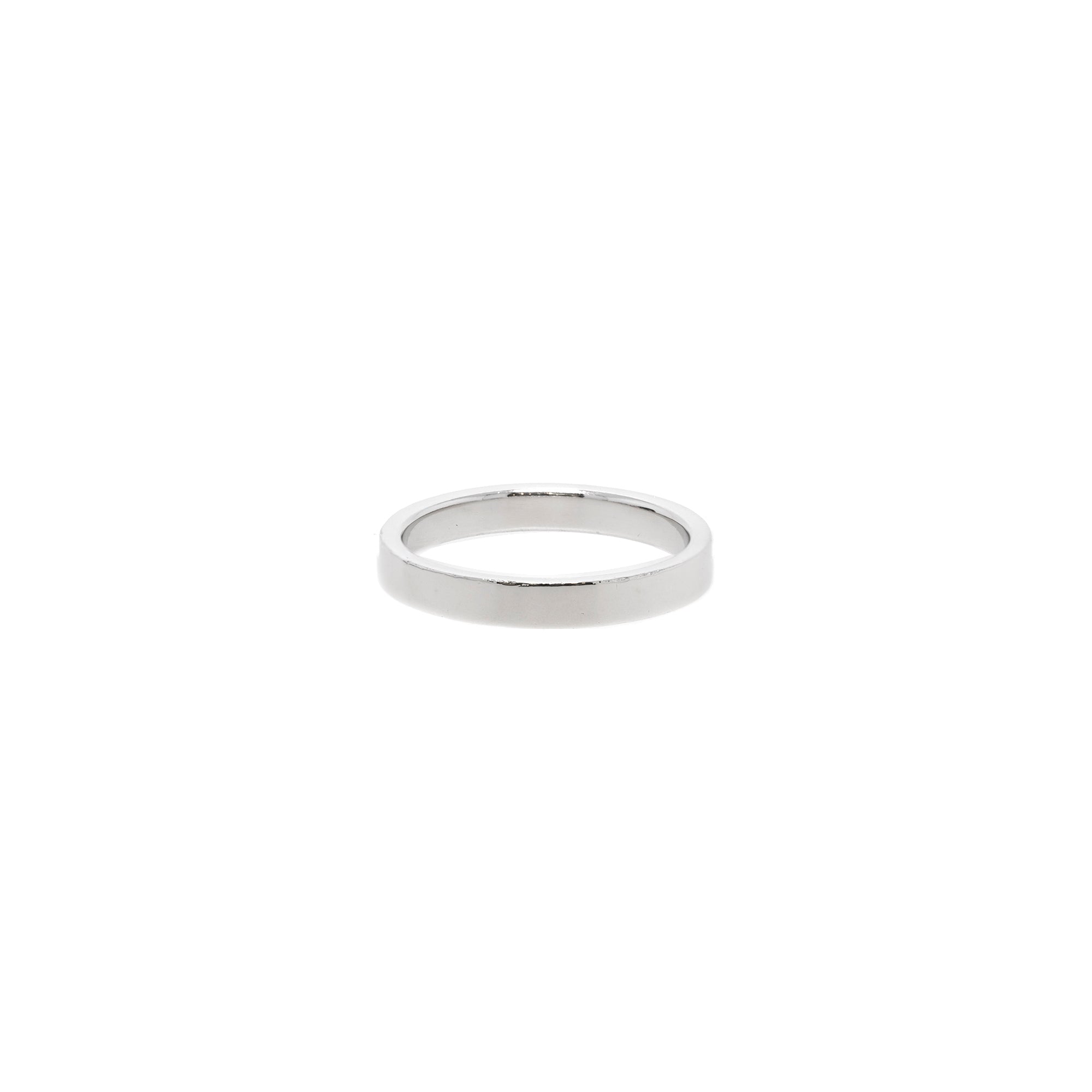 Tiffany & Co. Logo Platinum Band Ring