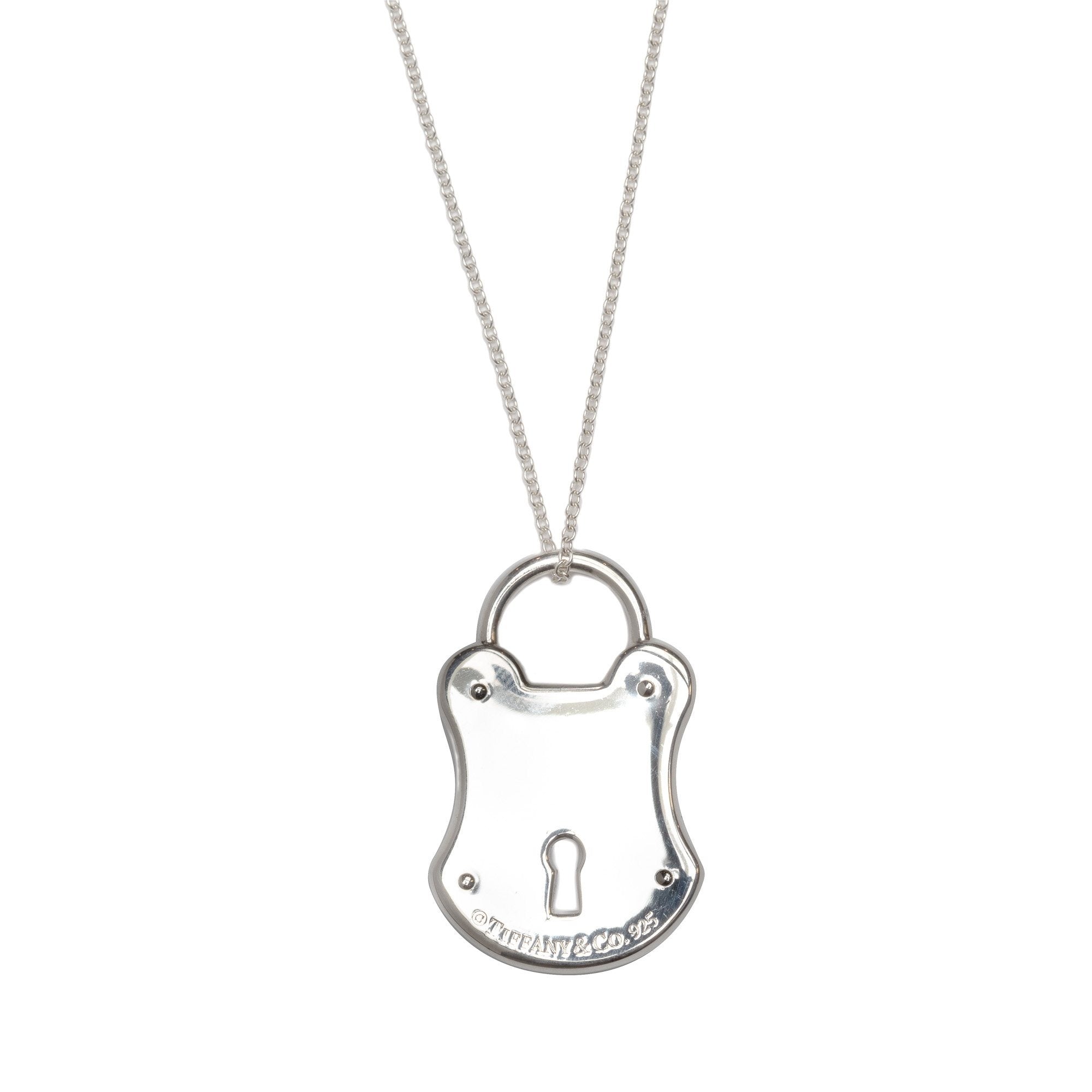 Tiffany & Co. Love Lock Charm Pendant Necklace