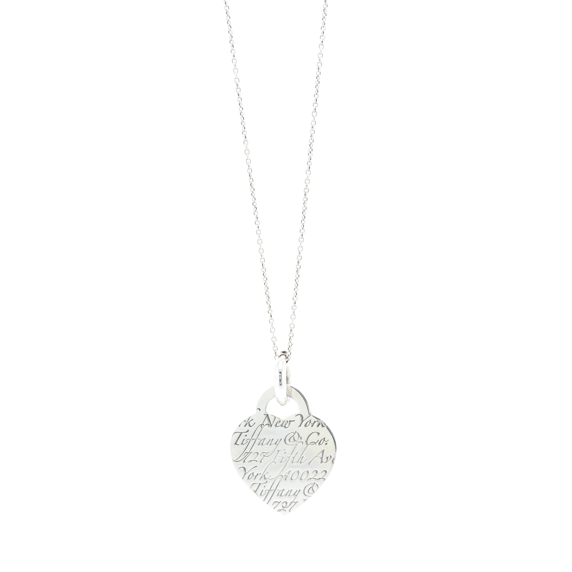 Tiffany & Co. Medium Notes Heart Tag Pendant Necklace