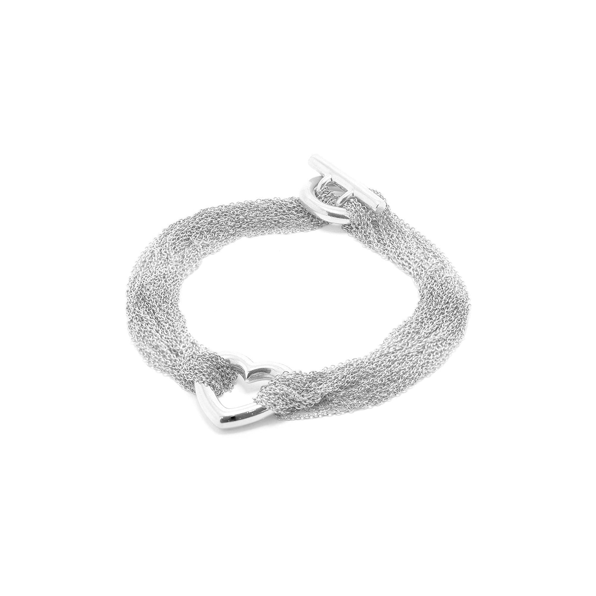 Tiffany & Co. Mesh Heart Bracelet