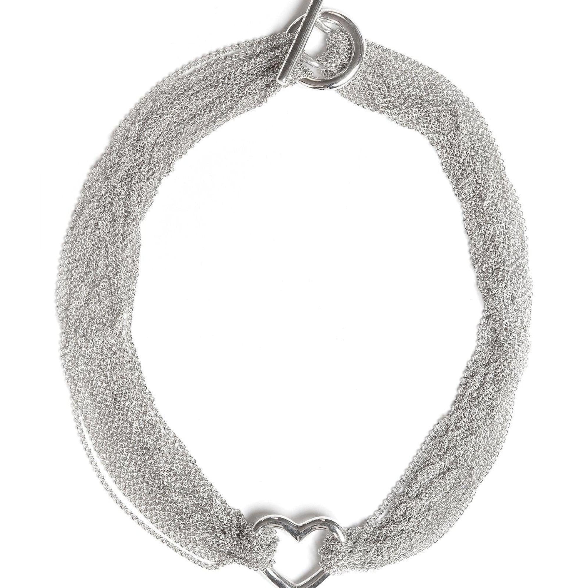 Tiffany & Co. Mesh Heart Necklace