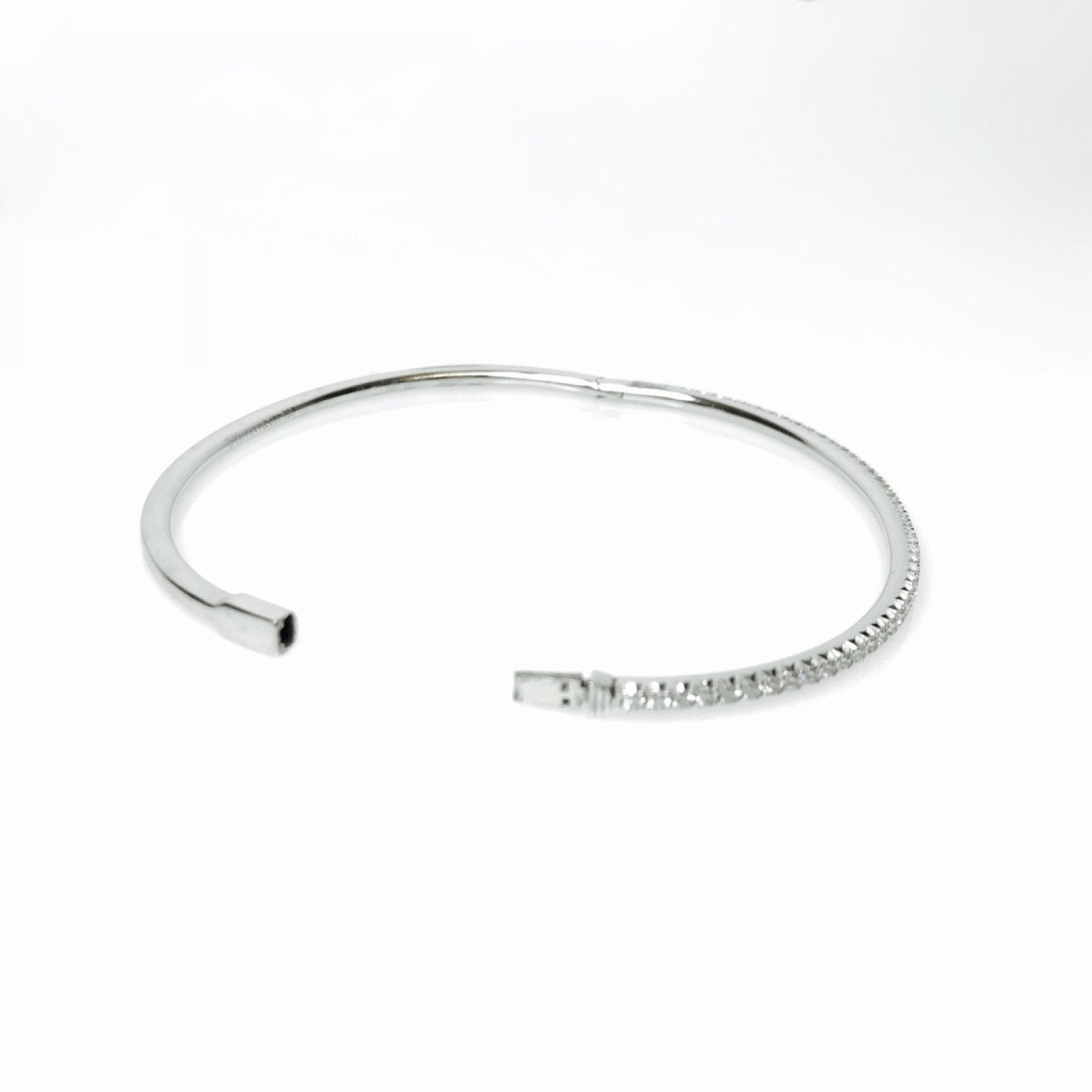 Tiffany & Co. Metro Diamond Hinged Bangle
