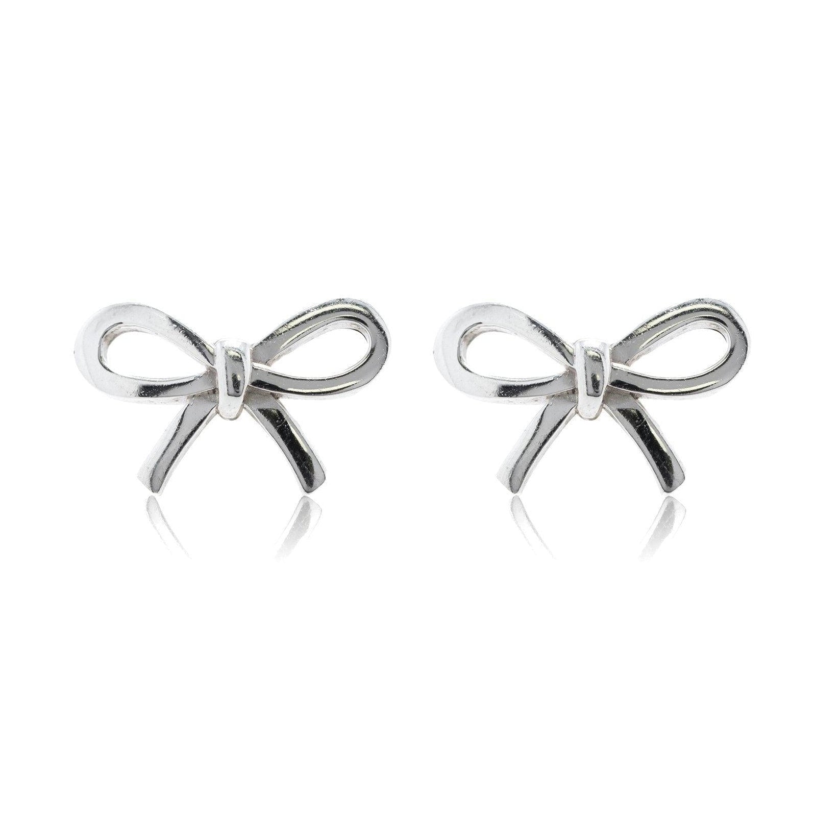 Bow Silver Earrings - KHL CLOTHING COMPANY