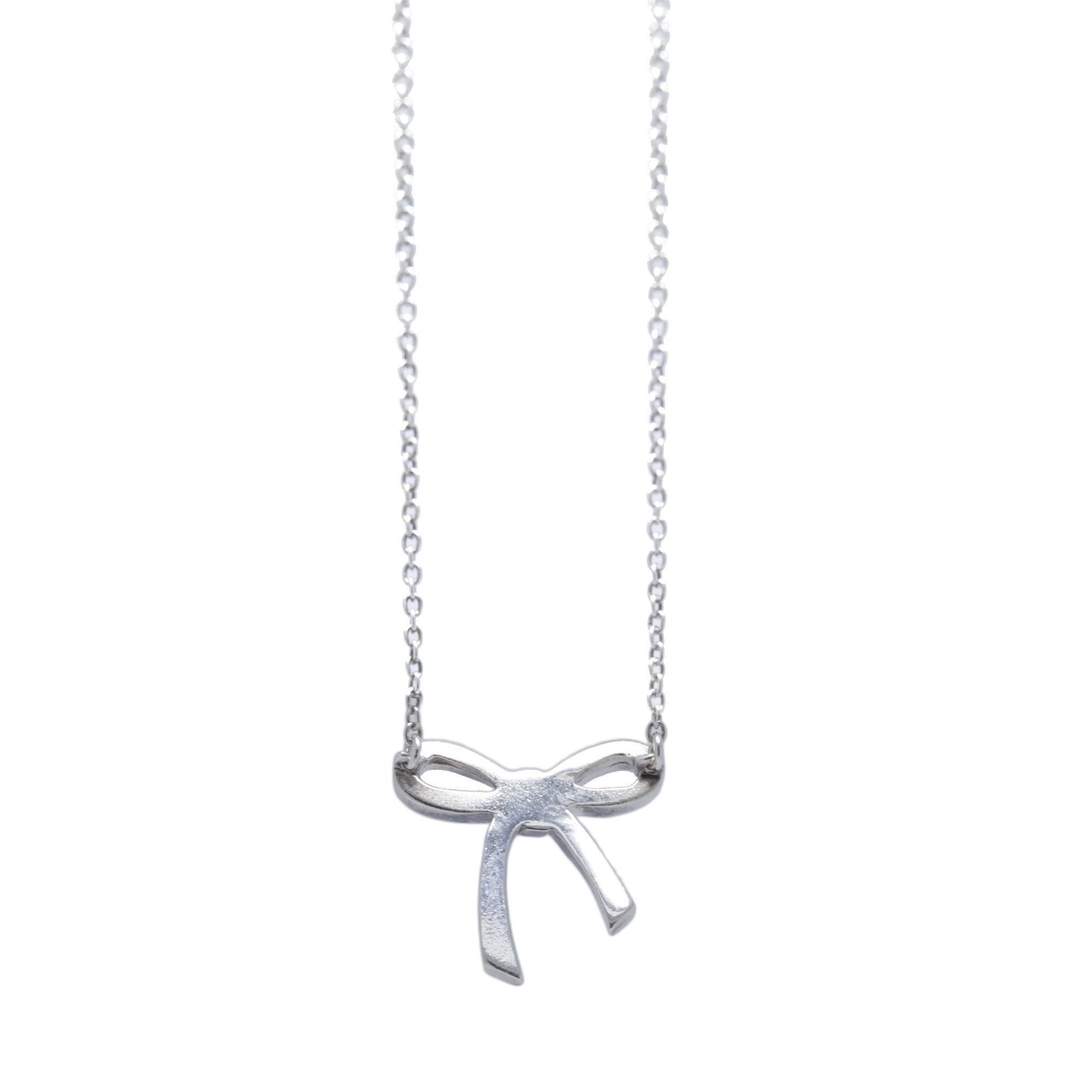 Tiffany & Co. Mini Bow Pendant Necklace