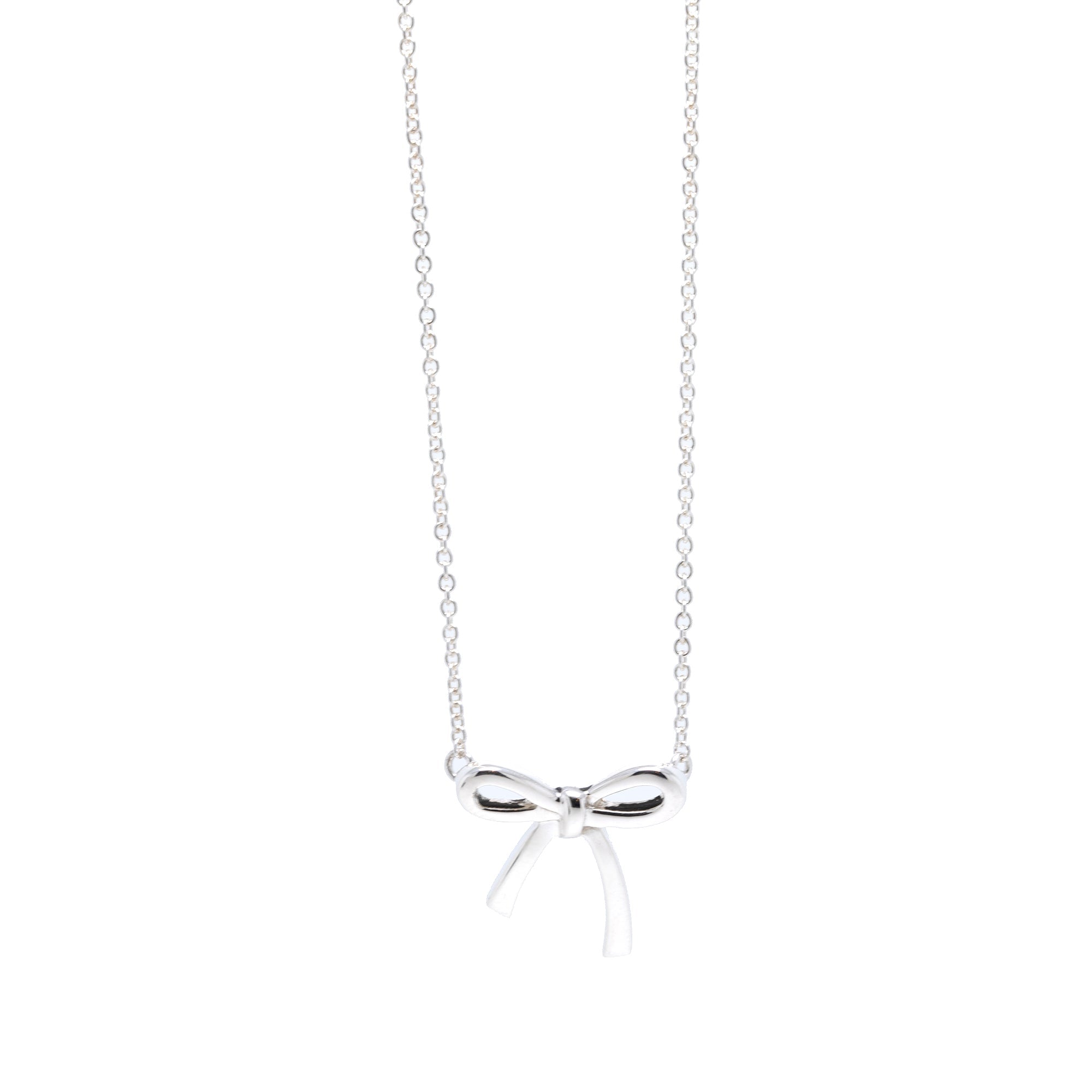 Tiffany & Co. Mini Bow Pendant Necklace