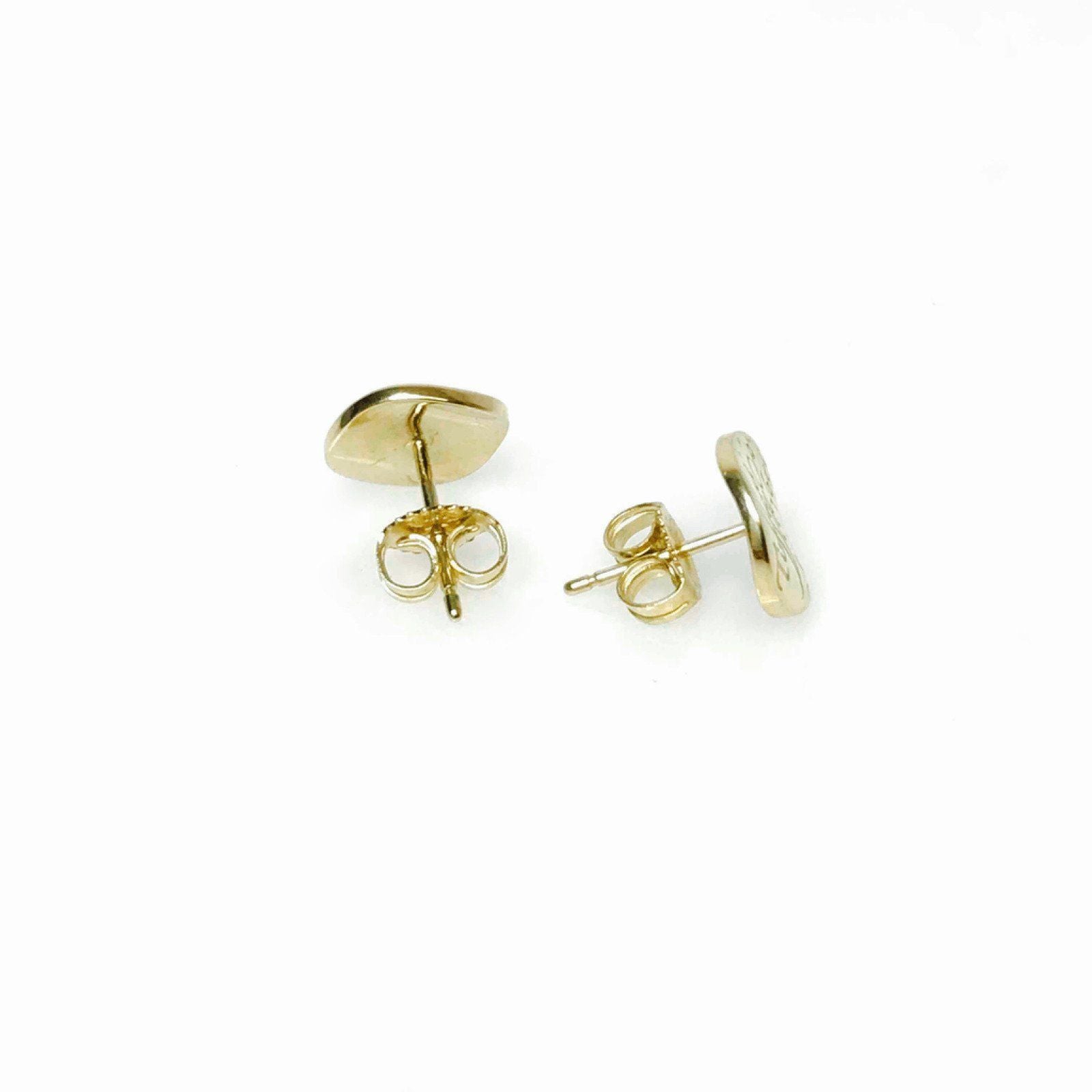 Tiffany & Co. Mini Notes Round Tag Earrings in 18kt Yellow Gold