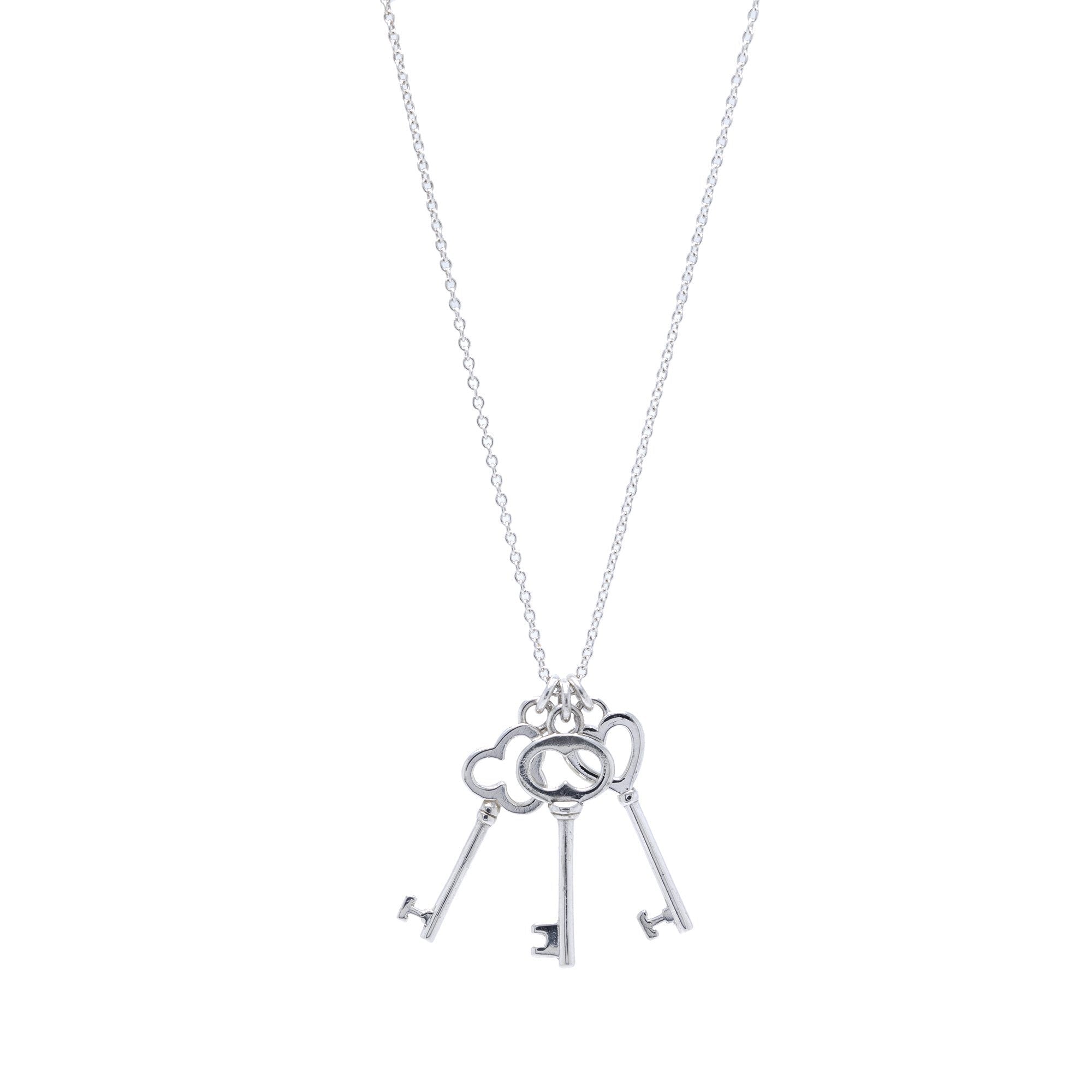 Tiffany & Co. Mini Three-Key Pendant Necklace