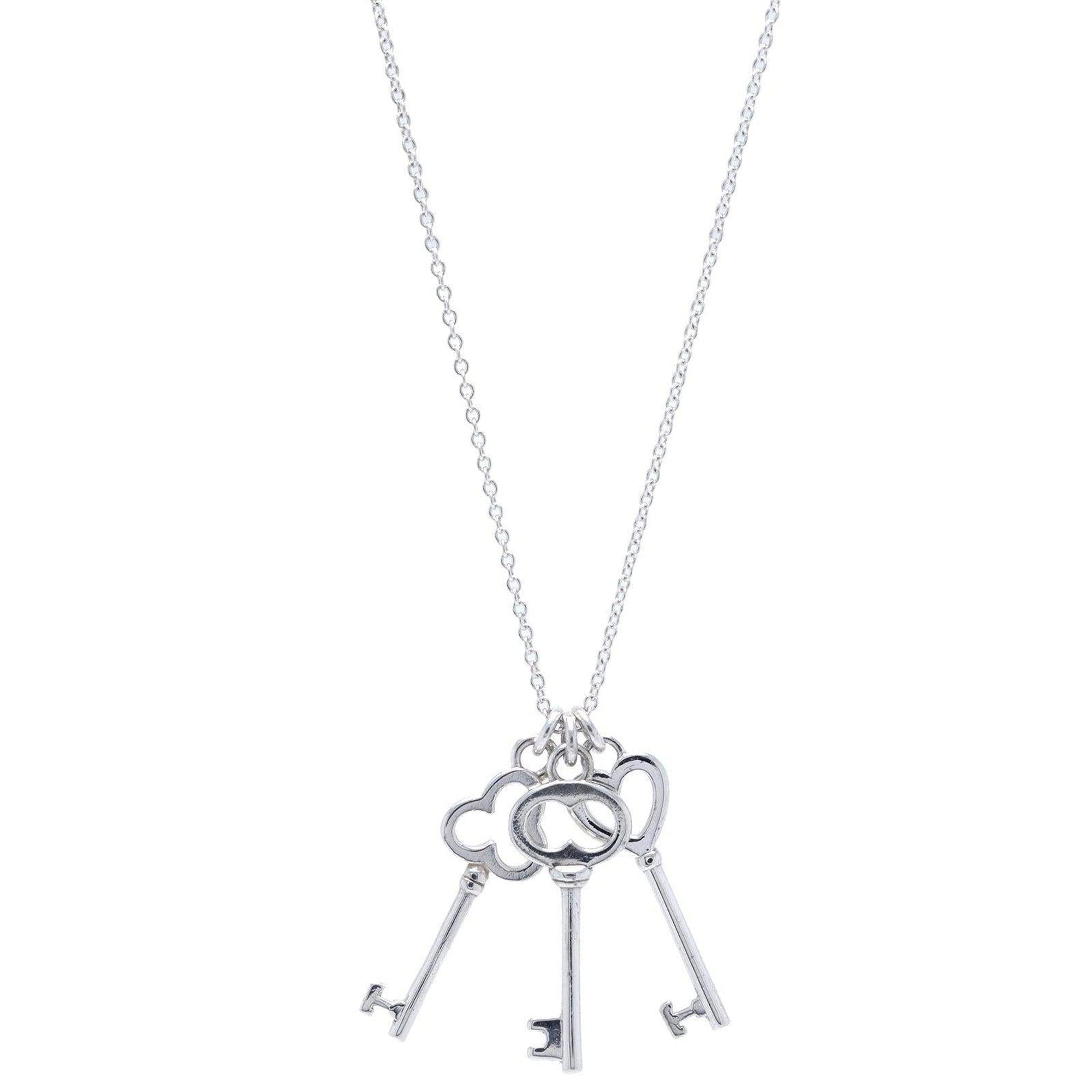 Tiffany & Co. Mini Three-Key Pendant Necklace
