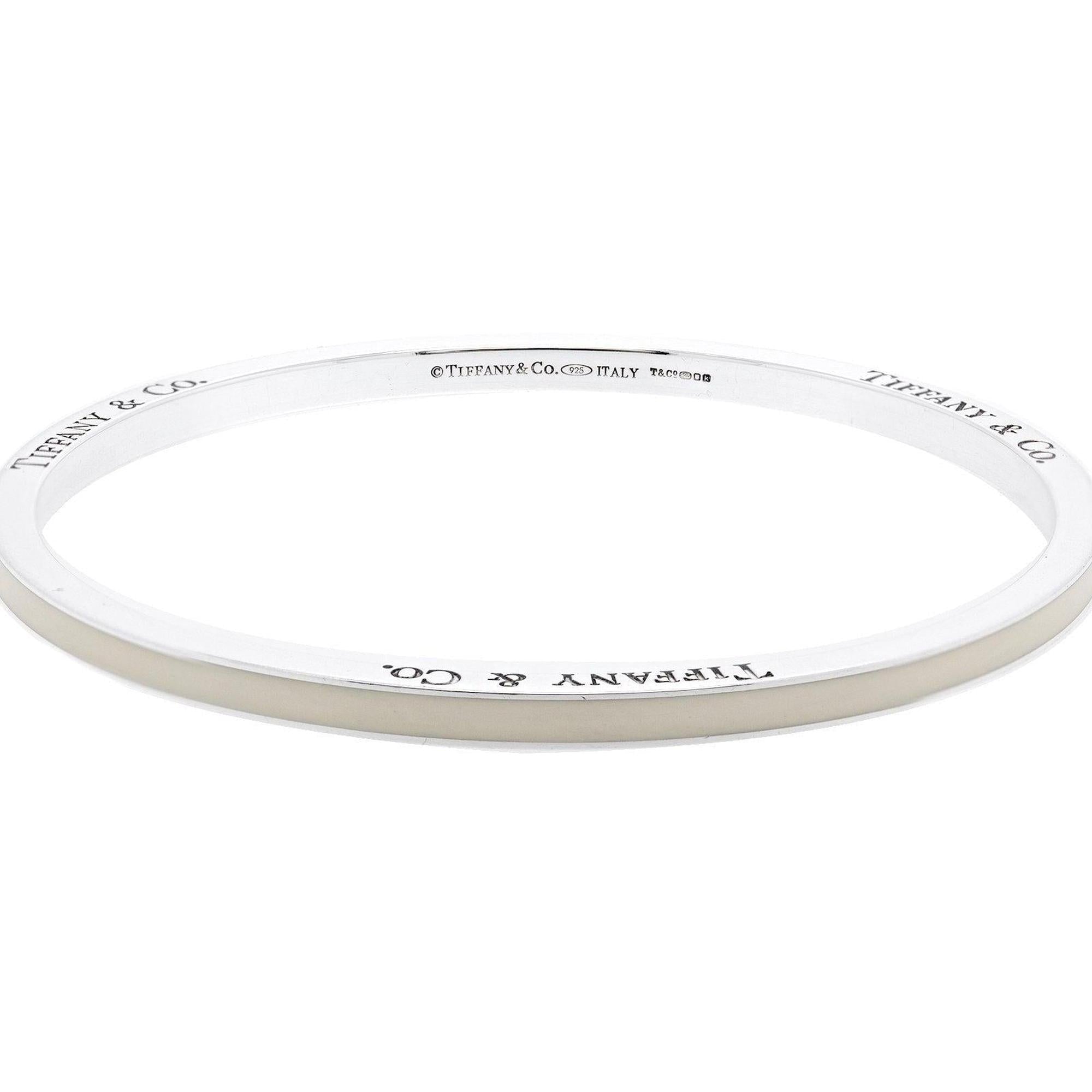 Tiffany & Co. Narrow Enamel Bangle