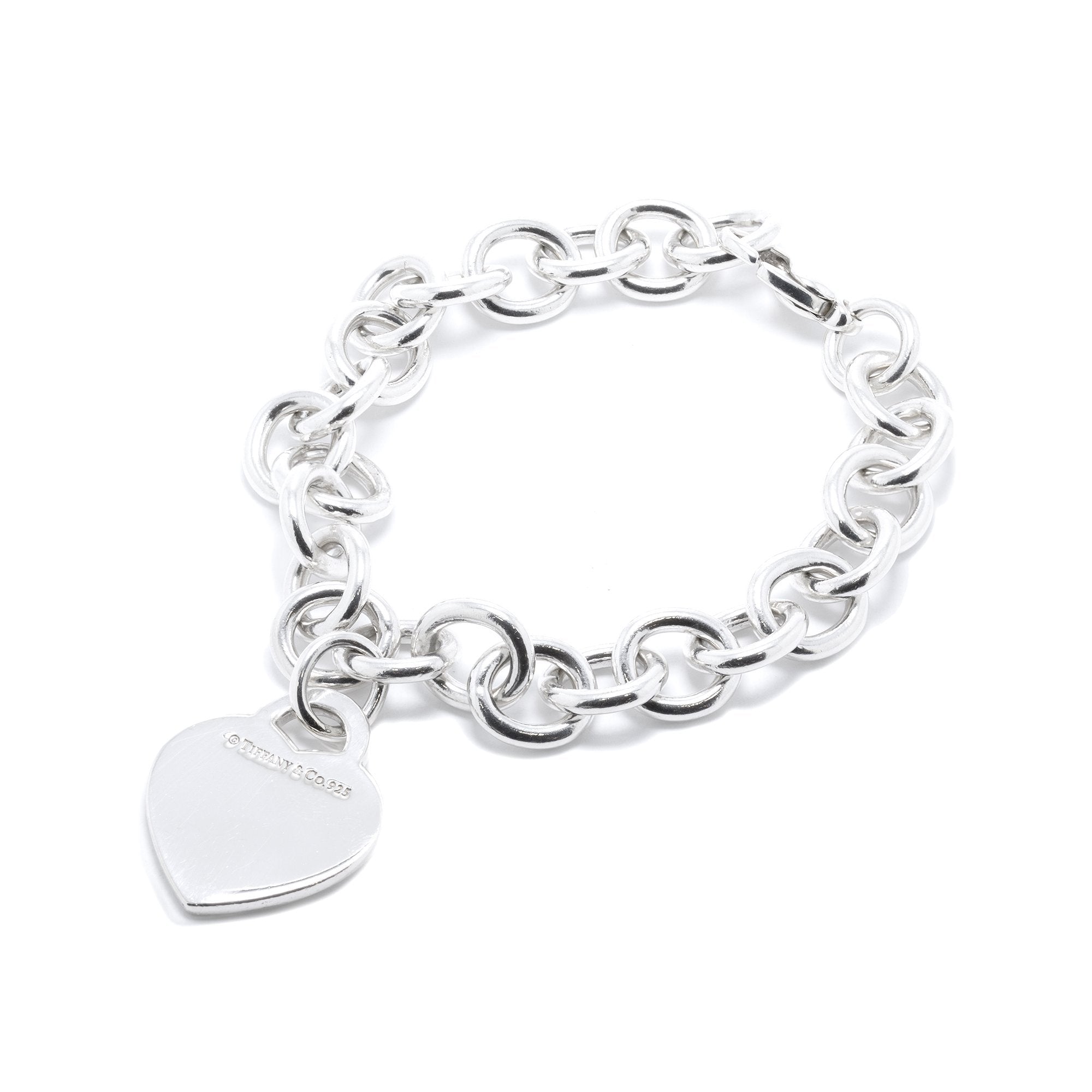 Tiffany & Co. Notes Heart Tag Charm Bracelet