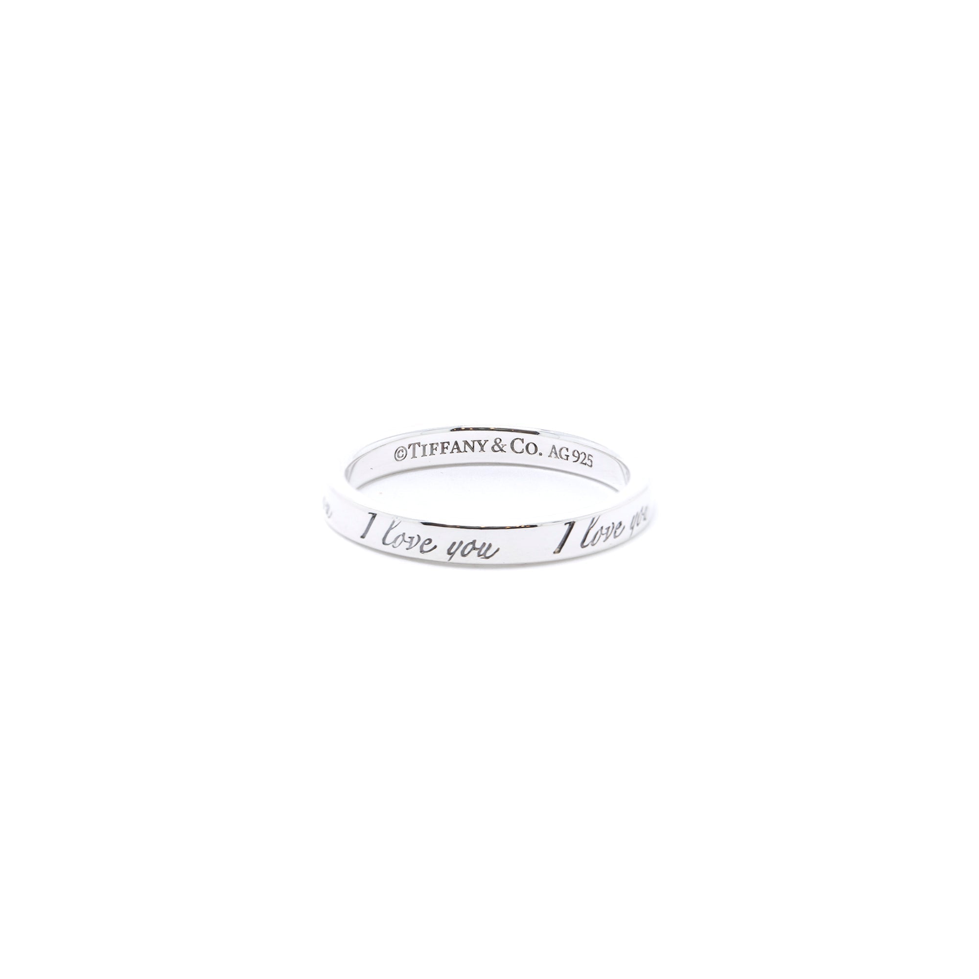Tiffany & Co. Notes "I Love You" Ring