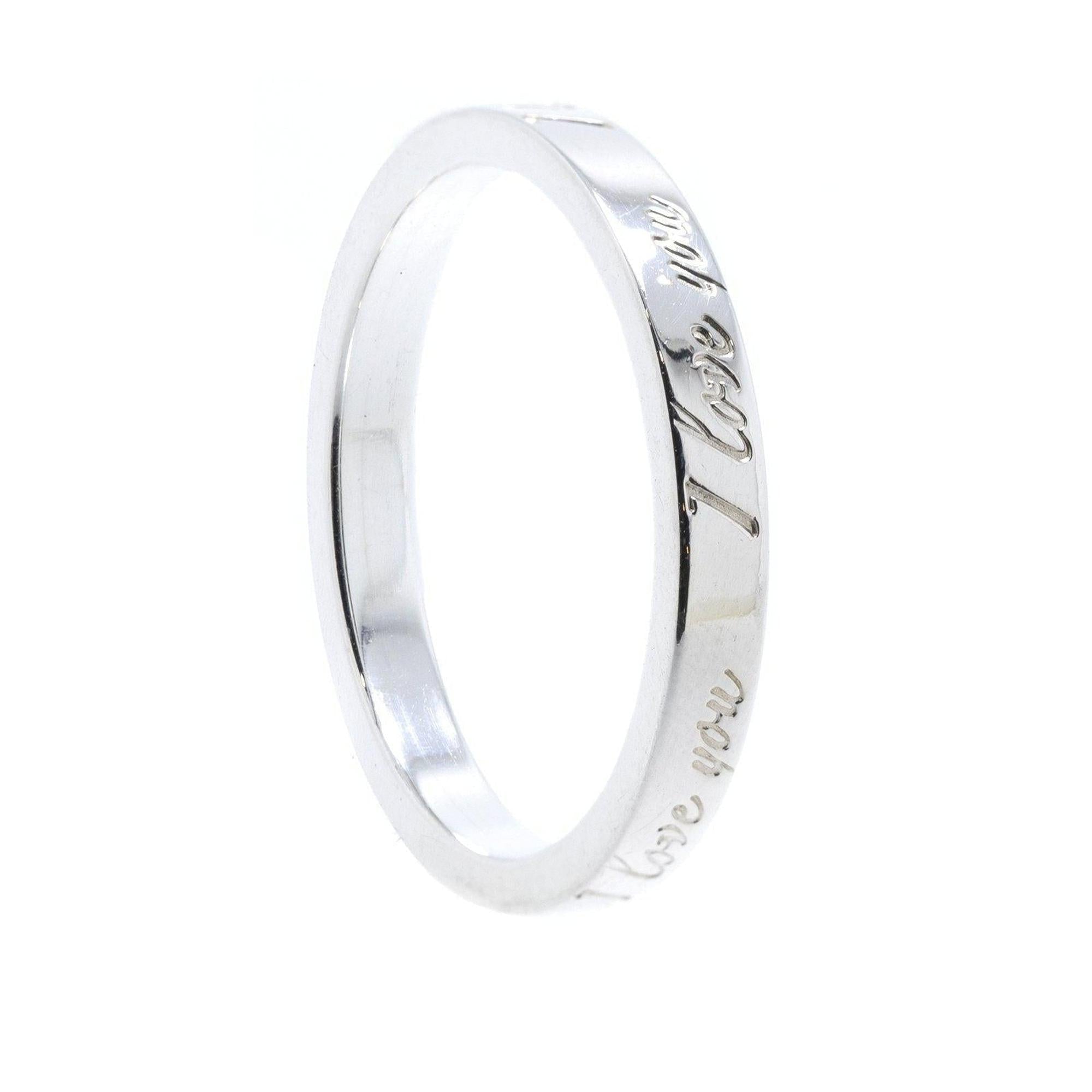 Tiffany & Co. Notes "I Love You" Ring