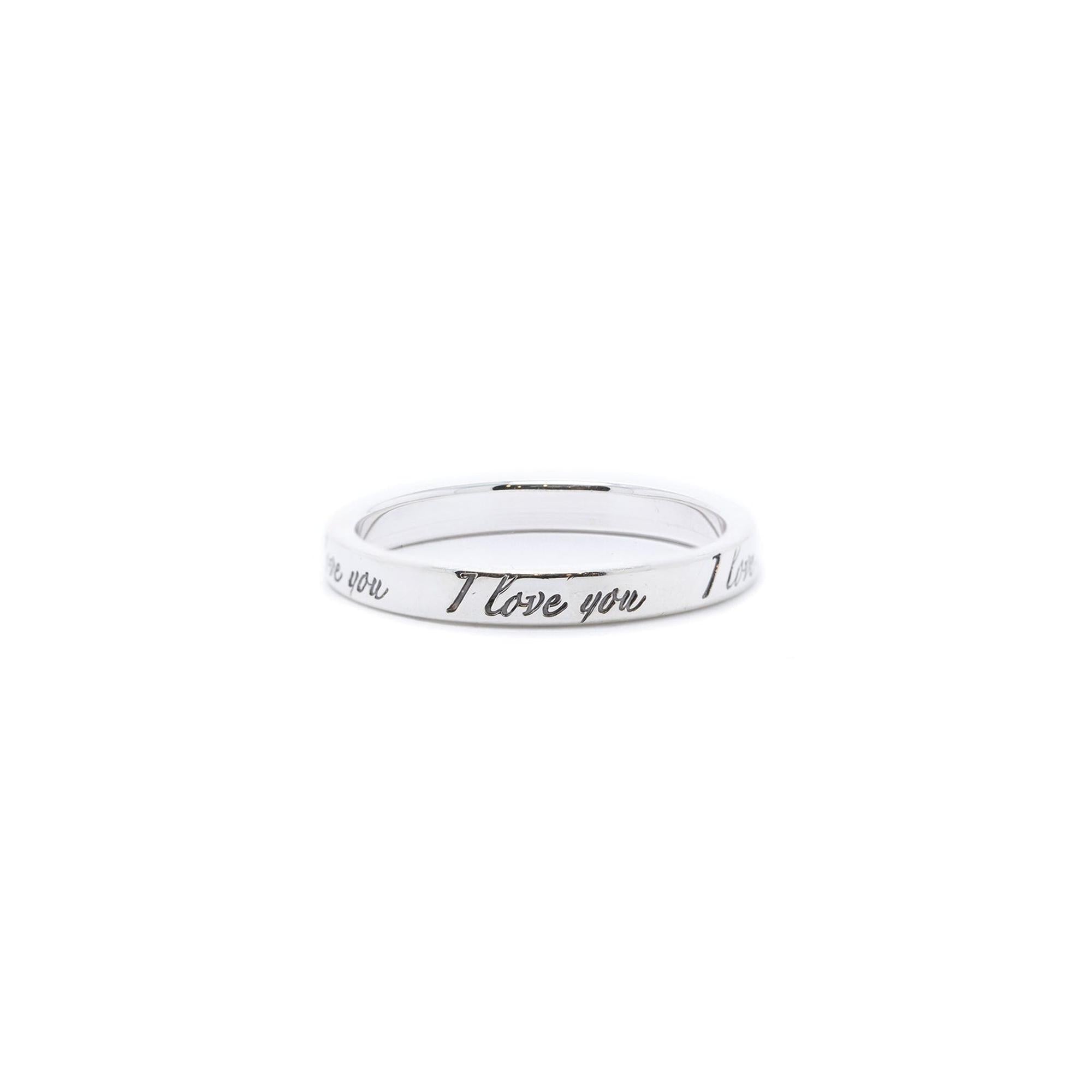Tiffany & Co. Notes "I Love You" Ring