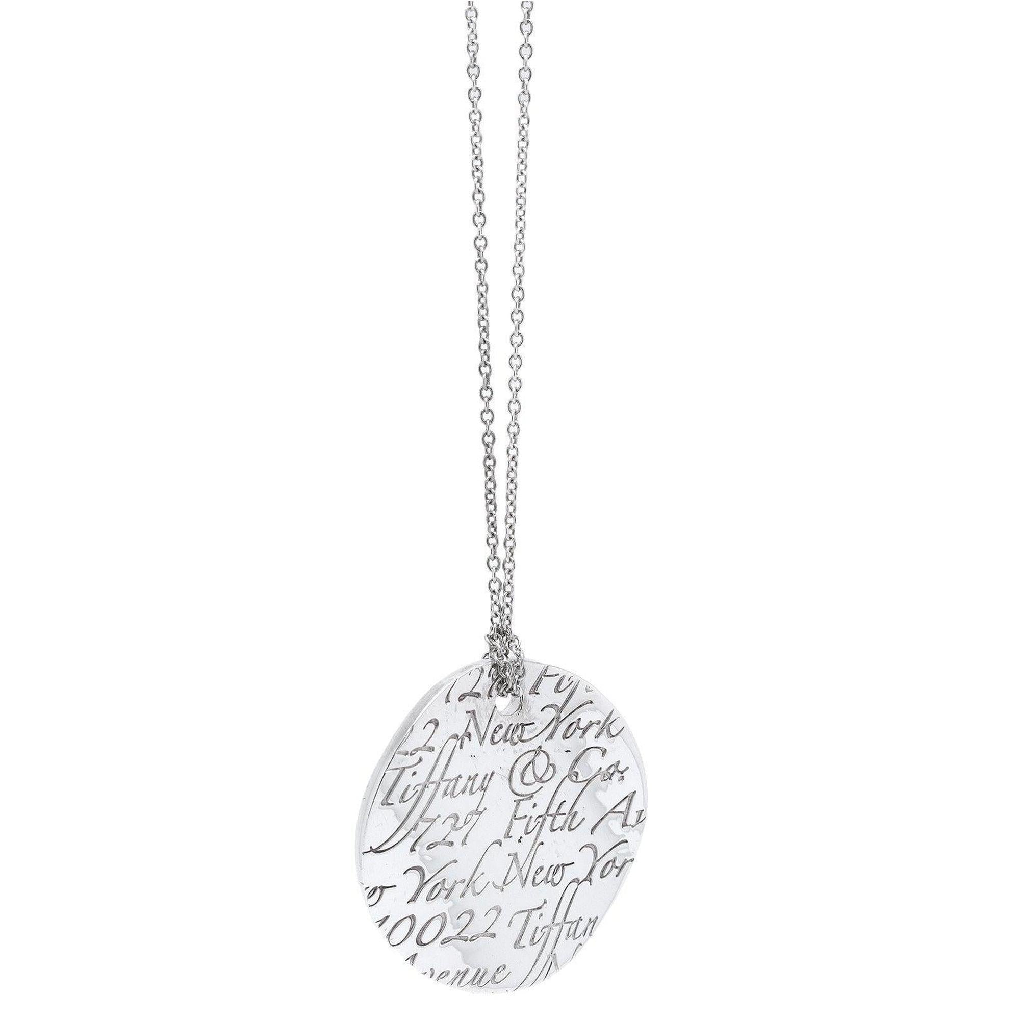 Tiffany & Co. Notes Round Pendant Necklace