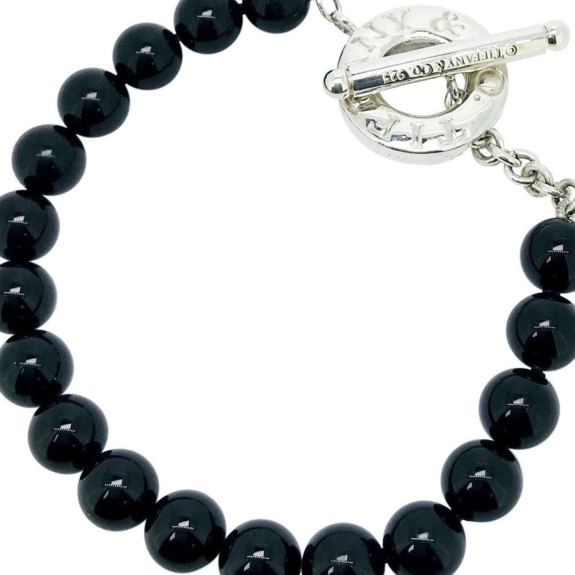 Tiffany & Co. Onyx Bead Toggle Bracelet