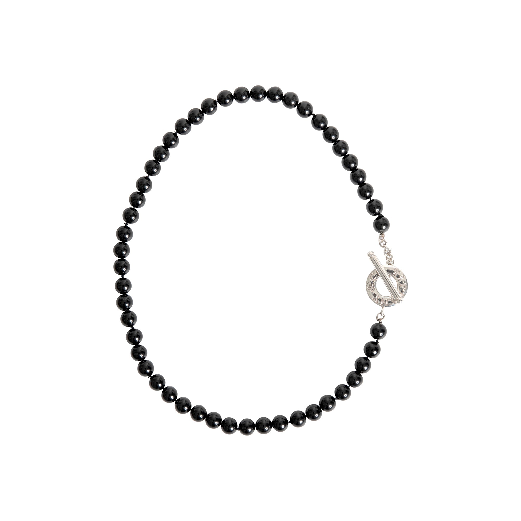 Tiffany & Co. Onyx Bead Toggle Necklace