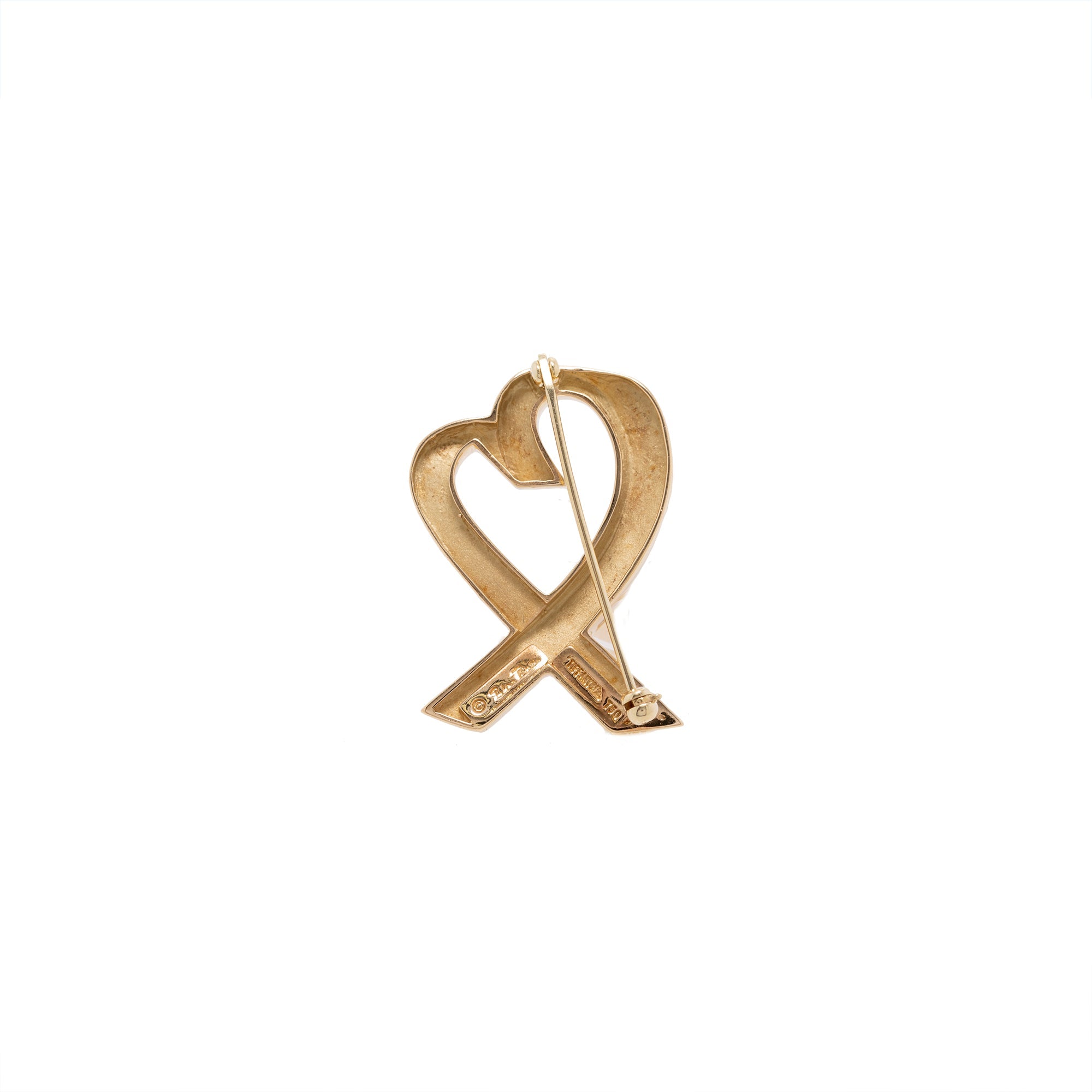Tiffany & Co. Paloma Picasso 18k Gold Loving Heart Brooch