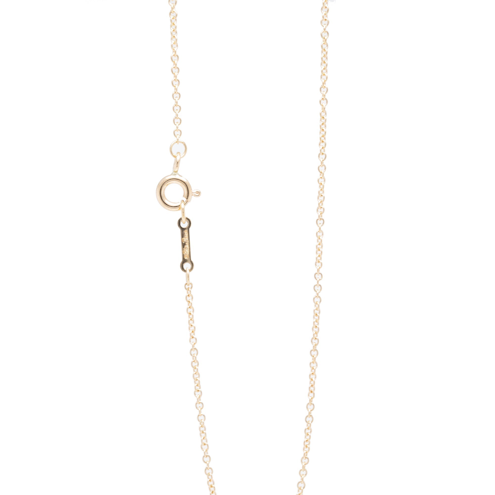 Tiffany & Co. Paloma Picasso 18k Gold Villa Paloma Flower Pendant Necklace