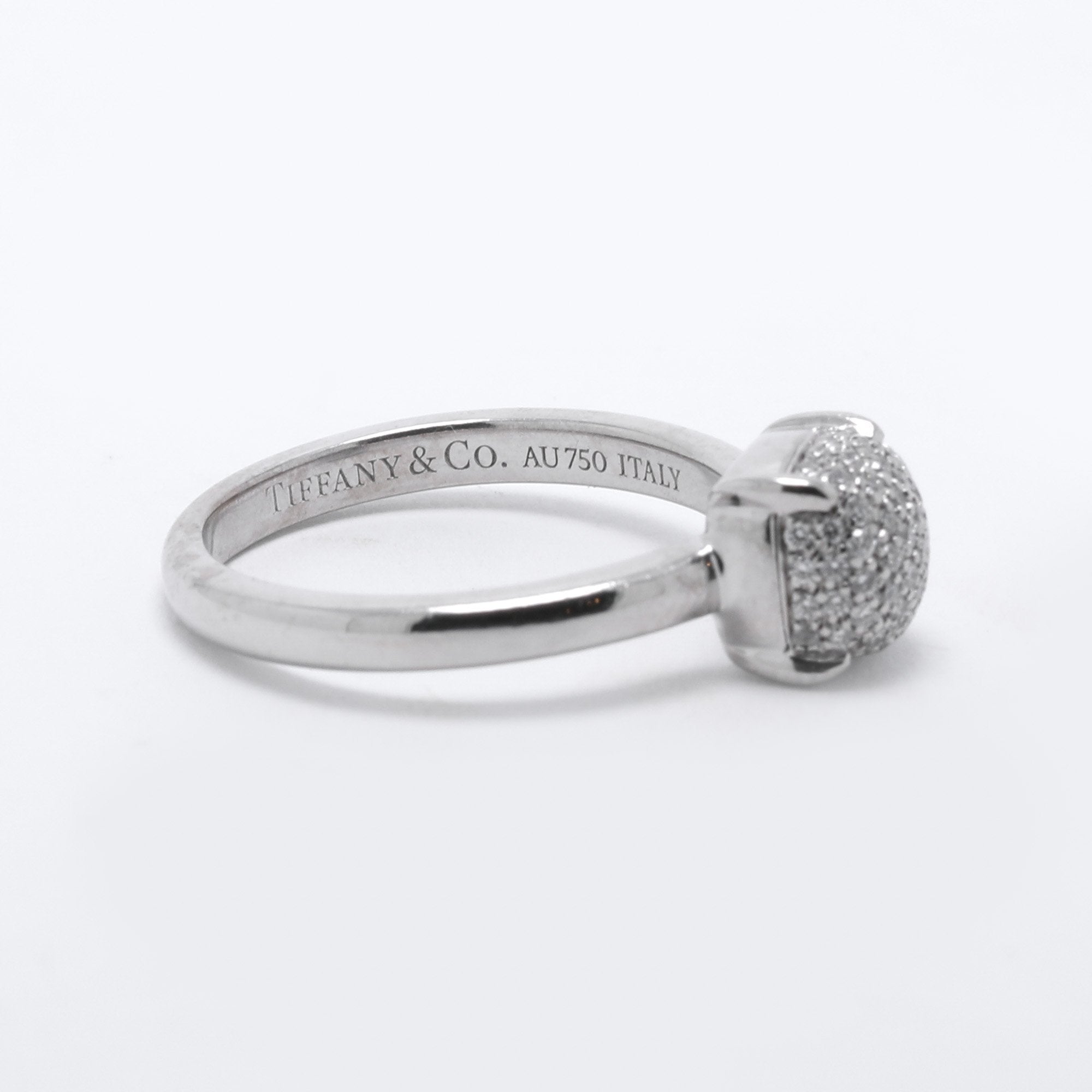 Tiffany & Co. Paloma Picasso 18k White Gold & Diamond Sugar Stacks Ring