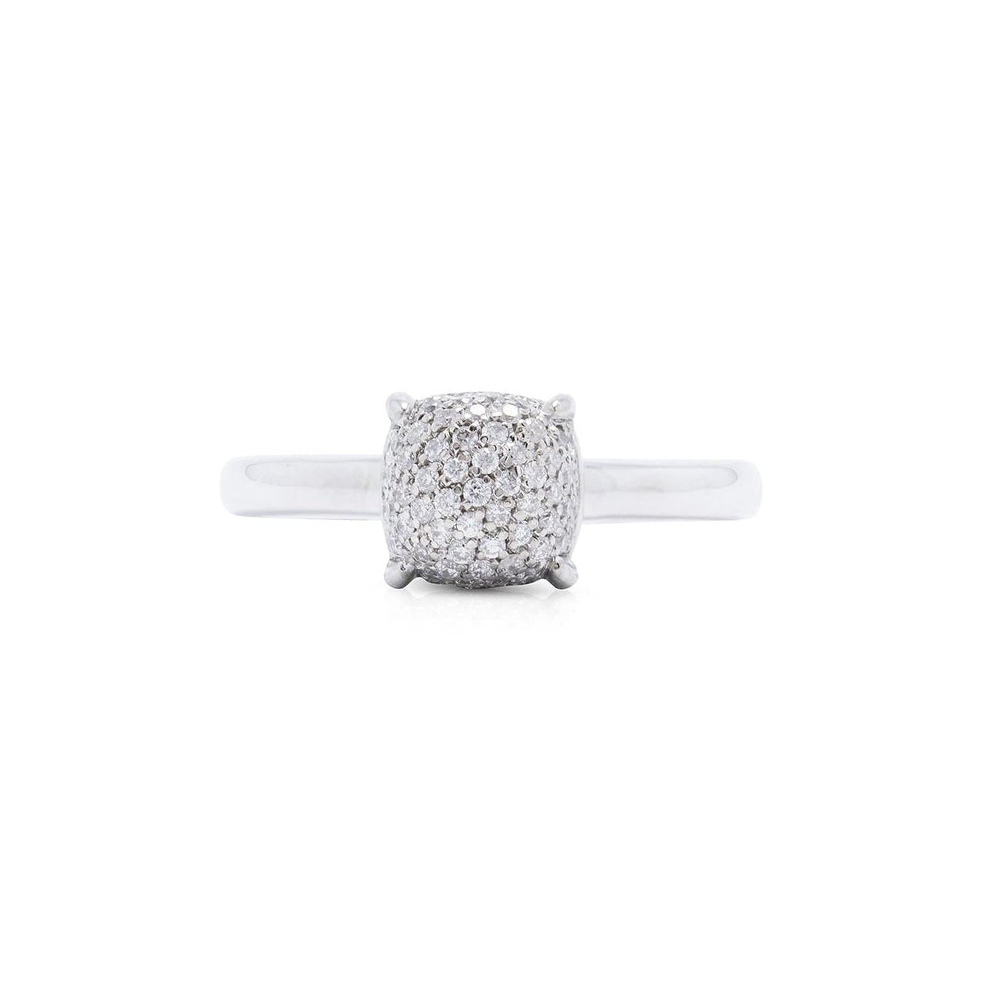 Tiffany & Co. Paloma Picasso 18k White Gold Diamond Sugar Stacks Ring