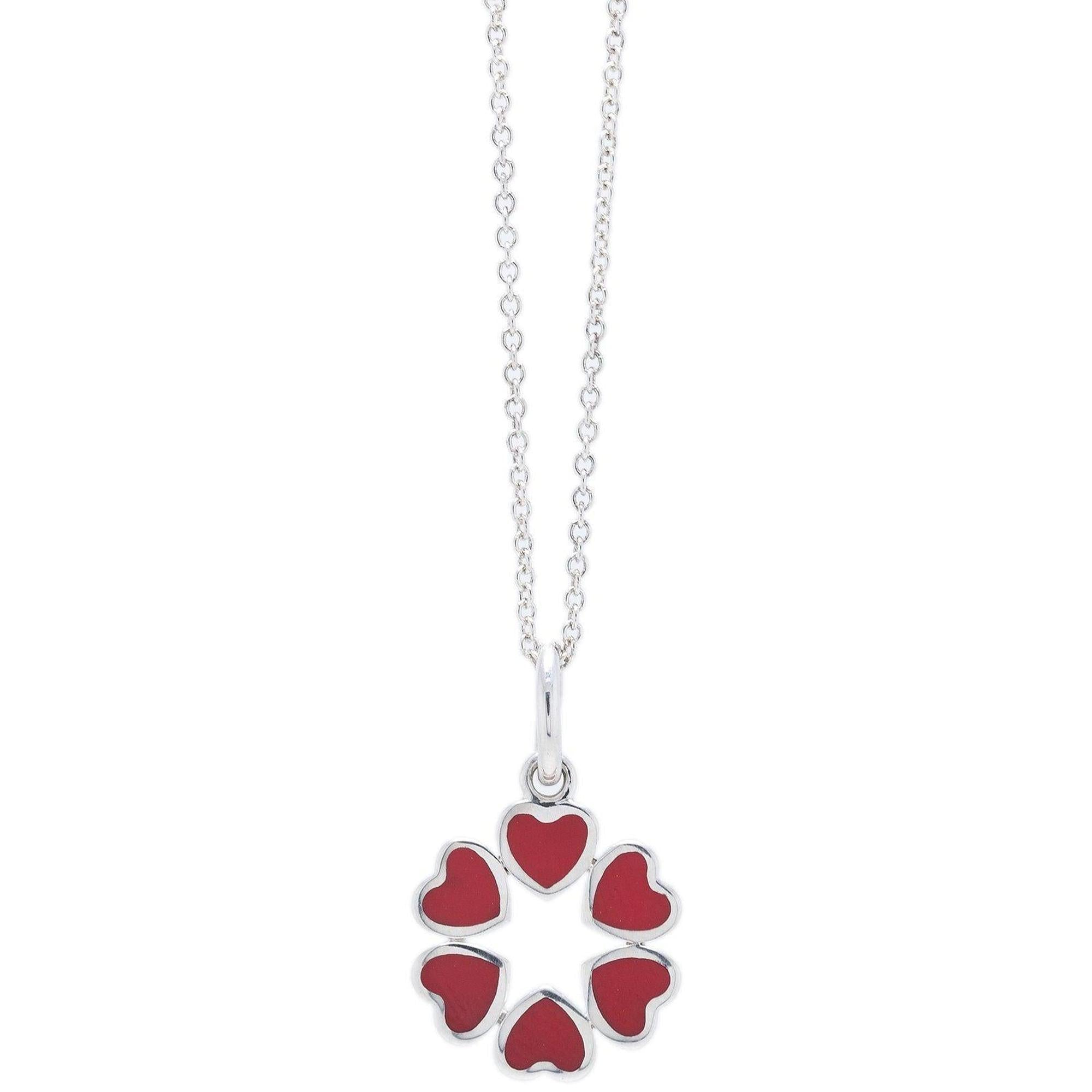 Tiffany & Co. Paloma Picasso Crown of Hearts Pendant Necklace