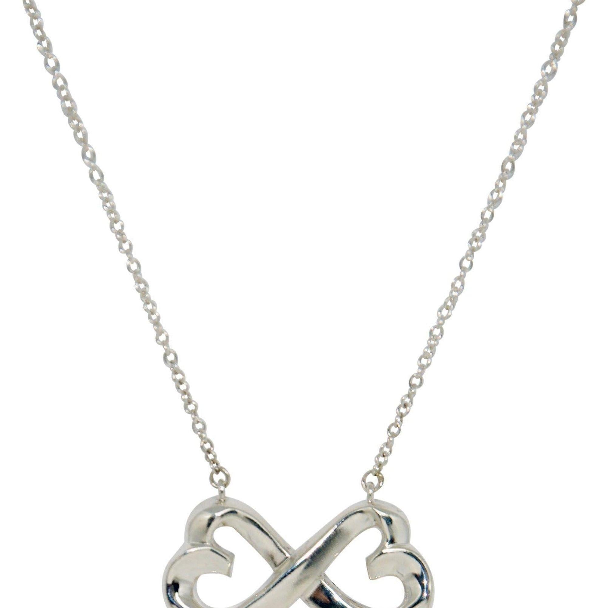 Tiffany & Co. Paloma Picasso Double Loving Heart Pendant Necklace