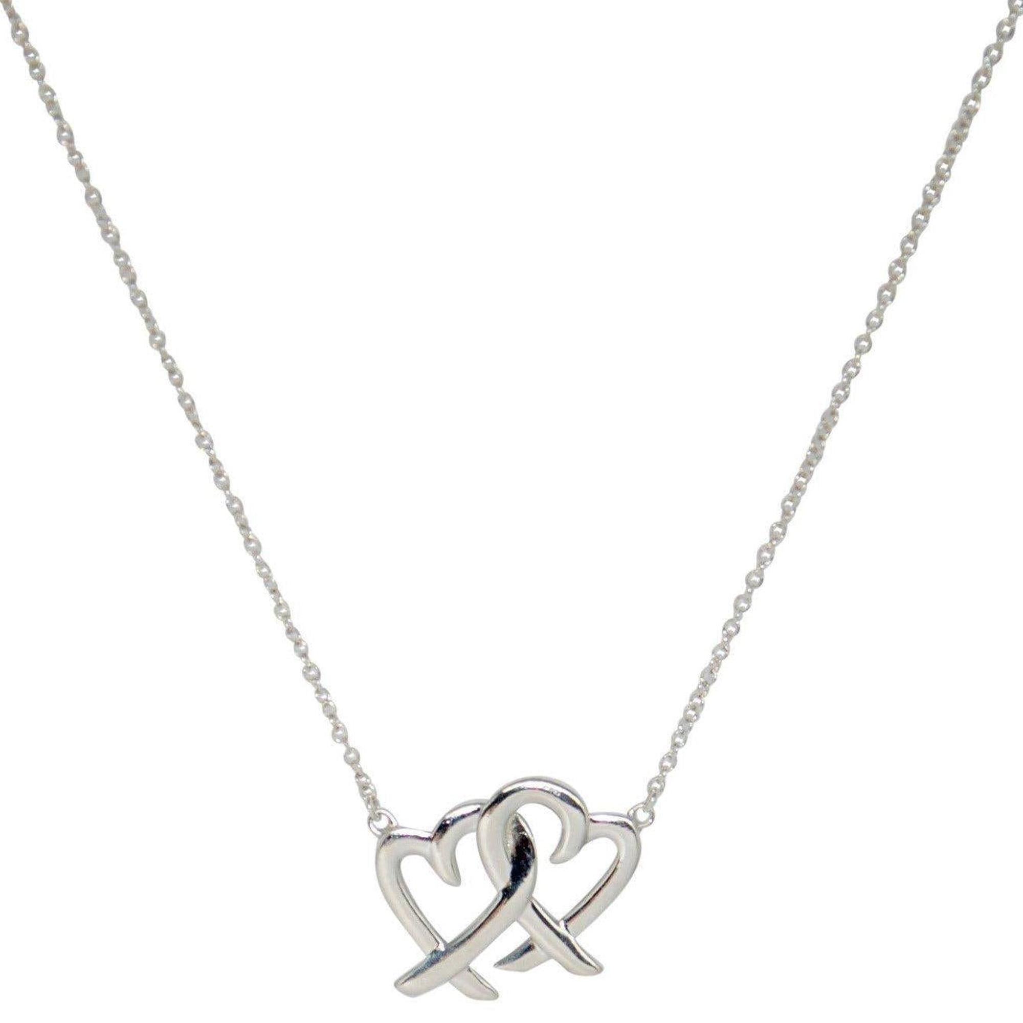 Tiffany & Co. Paloma Picasso Double Loving Heart Pendant Necklace