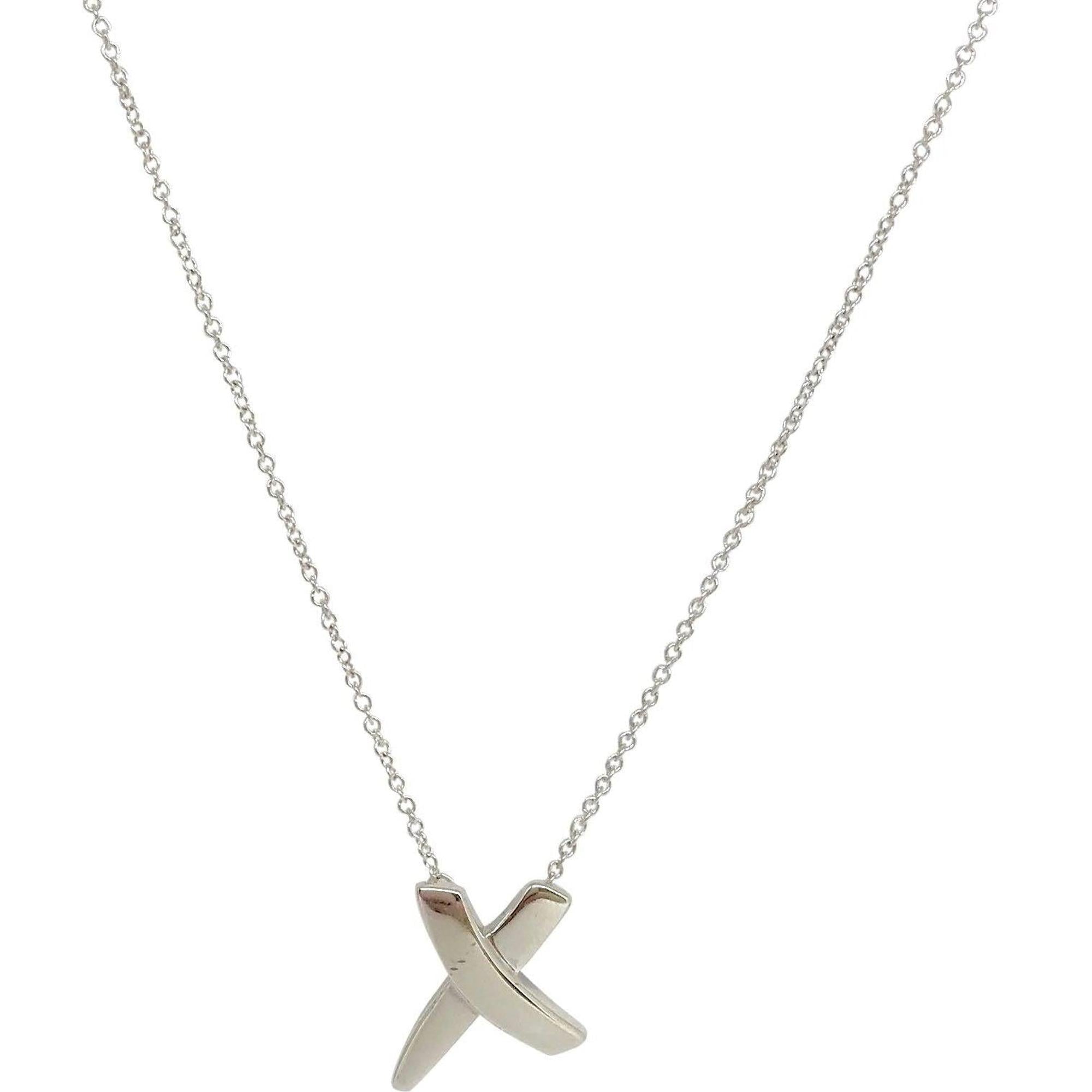 Tiffany & Co. Paloma Picasso Graffiti X Pendant Necklace