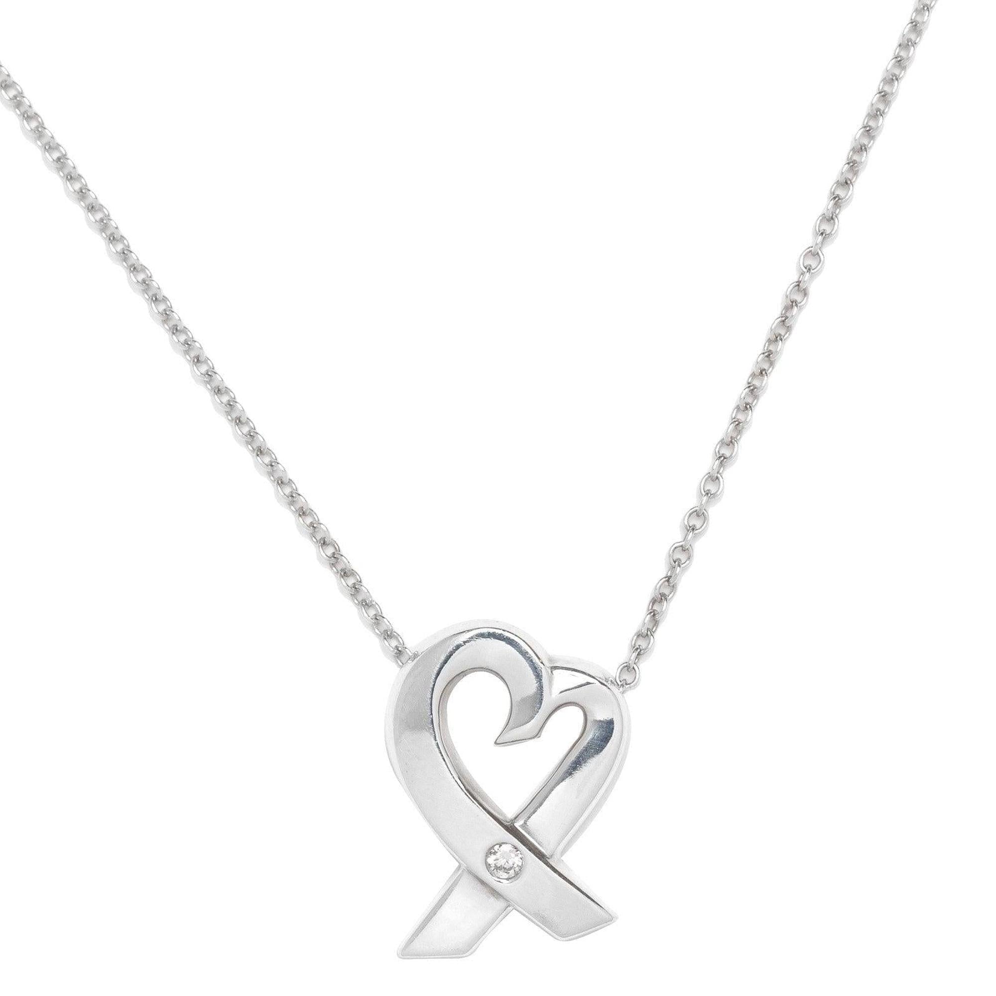 Tiffany & Co. Paloma Picasso Loving Heart Pendant Necklace with Diamond
