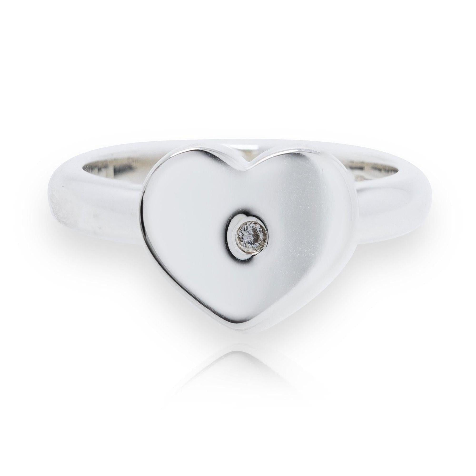 Tiffany & Co. Paloma Picasso Modern Heart Diamond Ring