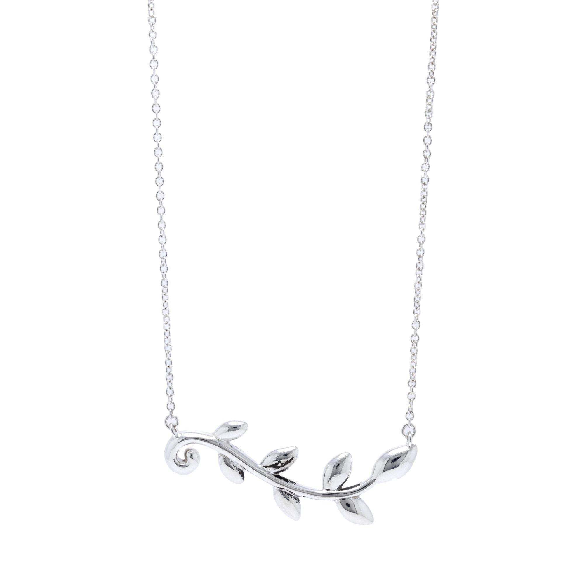 Tiffany & Co. Paloma Picasso Olive Leaf Pendant Necklace