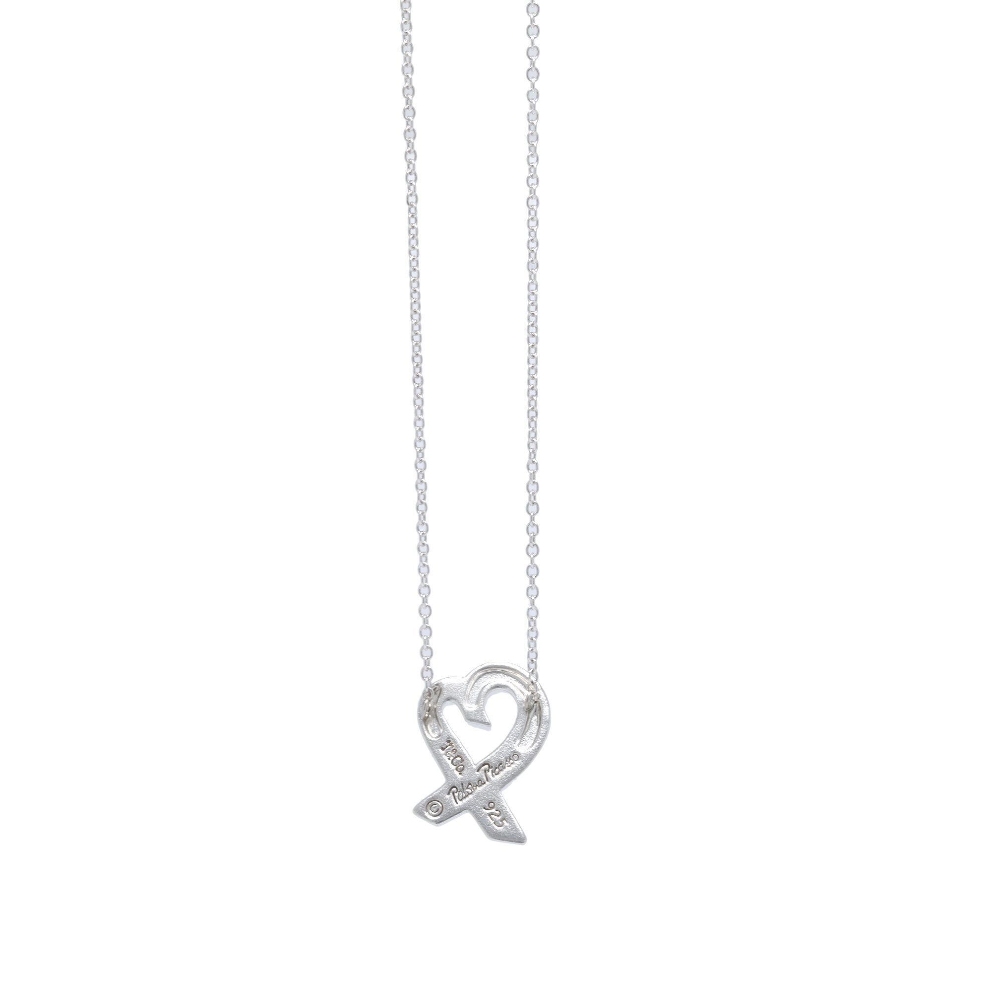 Tiffany & Co. Paloma Picasso Small Loving Heart Pendant Necklace