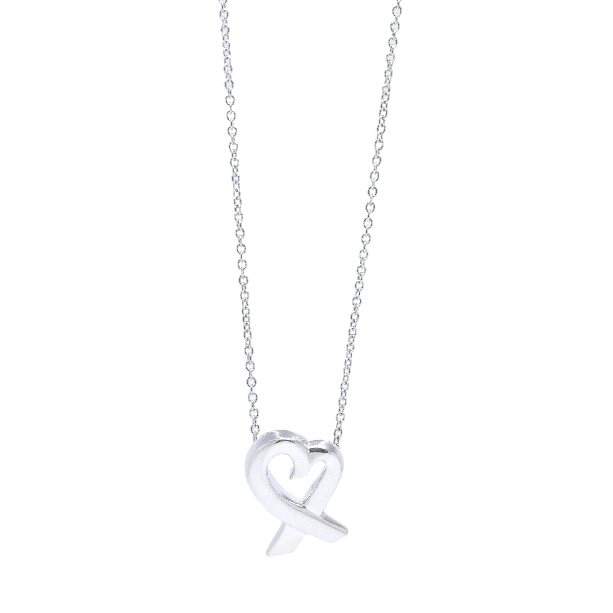 Tiffany & Co. Paloma Picasso Small Loving Heart Pendant Necklace