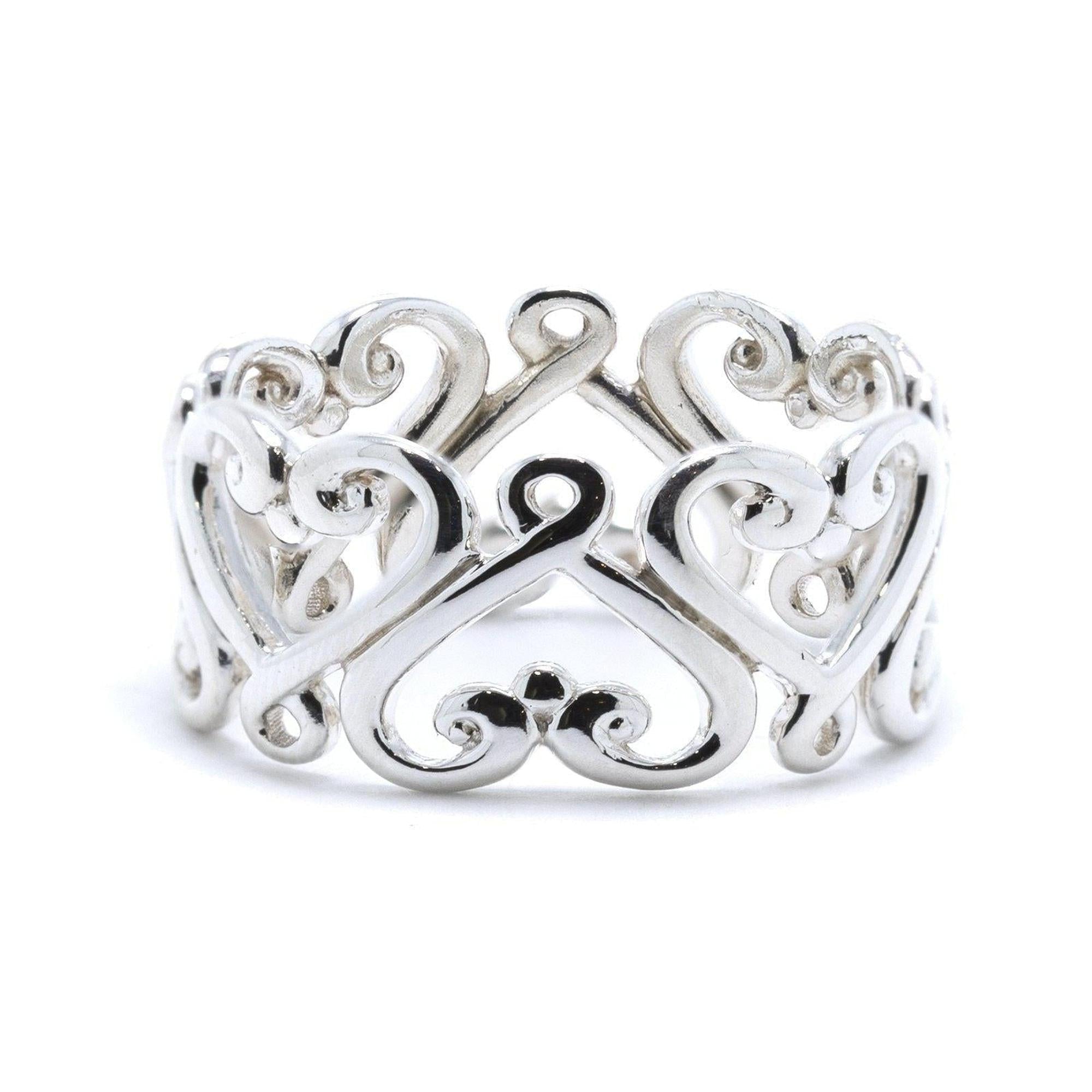 Tiffany & Co. Paloma Picasso Venezia Goldoni Heart Band Ring