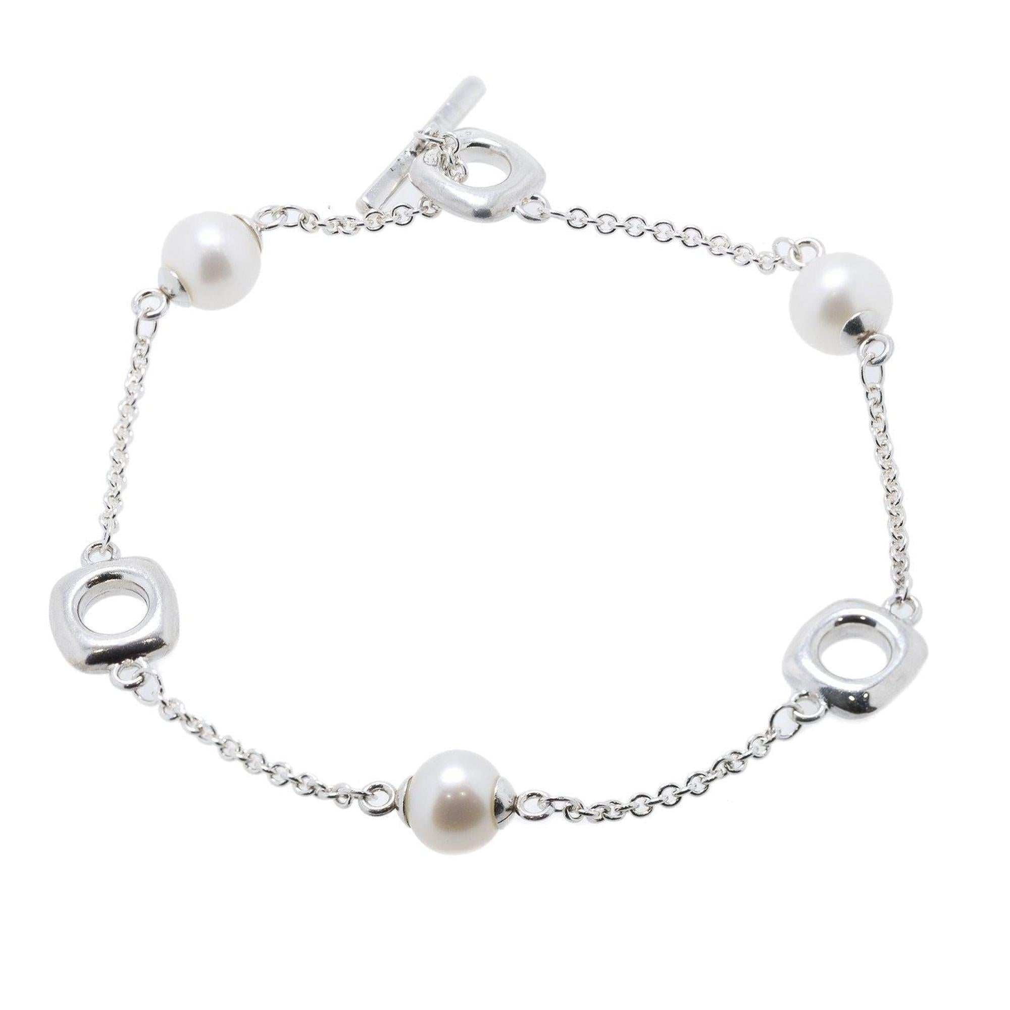 Tiffany & Co. Pearl Station Bracelet
